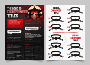Flyer Design by Graphic Guy for Kick Fire Martial Arts  | Design #37187396