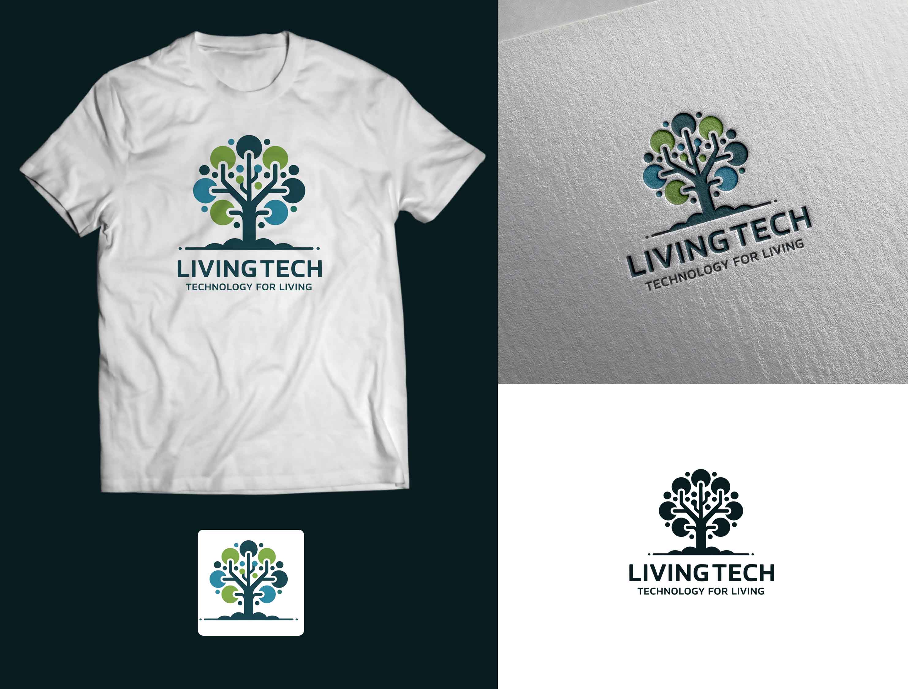 Logo Design by nikkiblue for Living Tech Designs | Design #37215935