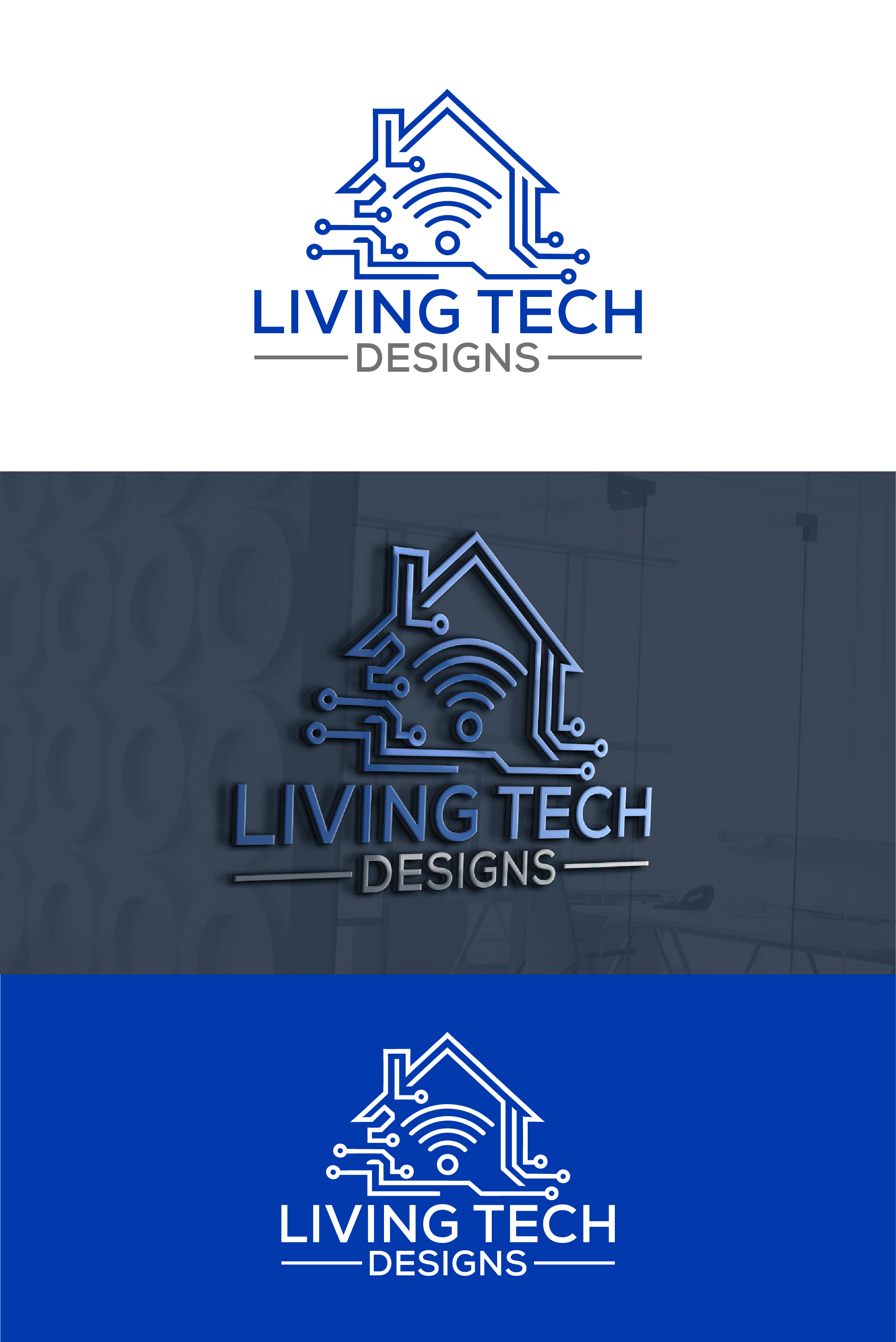 Logo Design by Creative Vect Art for Living Tech Designs | Design #37199961