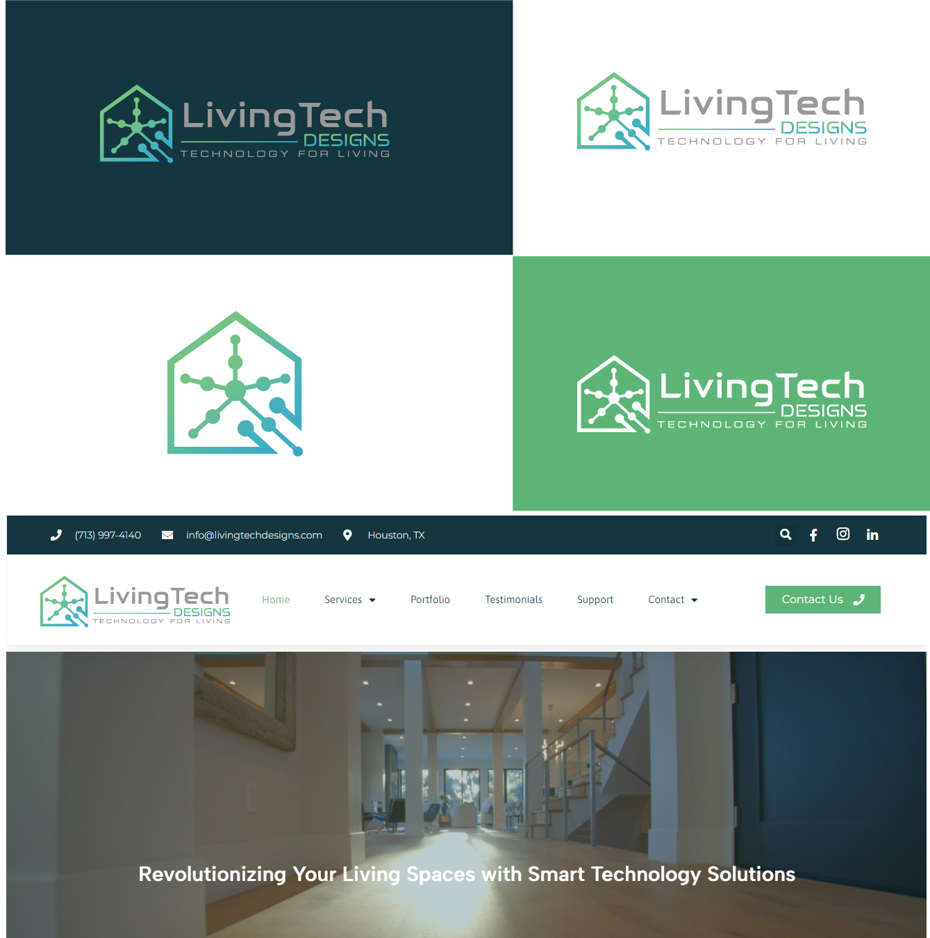 Logo-Design von RA-bica für Living Tech Designs | Design #37192453