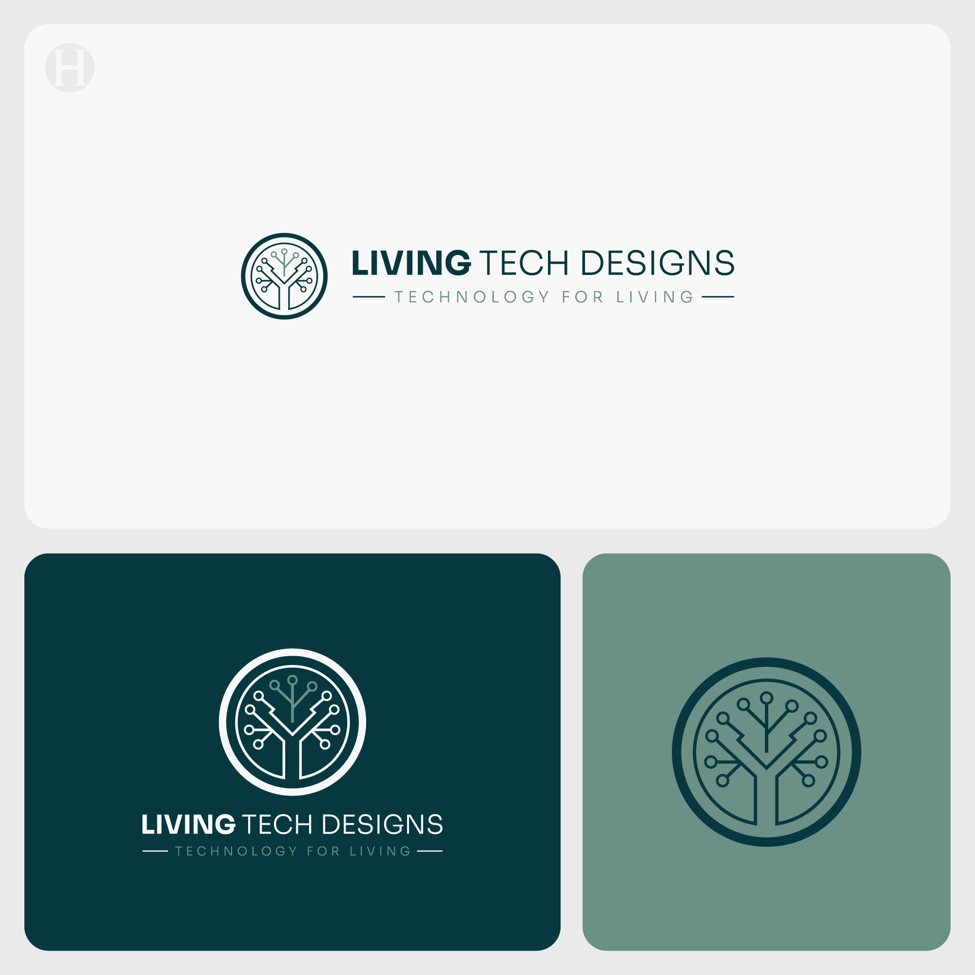 Logo Design by Talha Ahmad for Living Tech Designs | Design #37191966