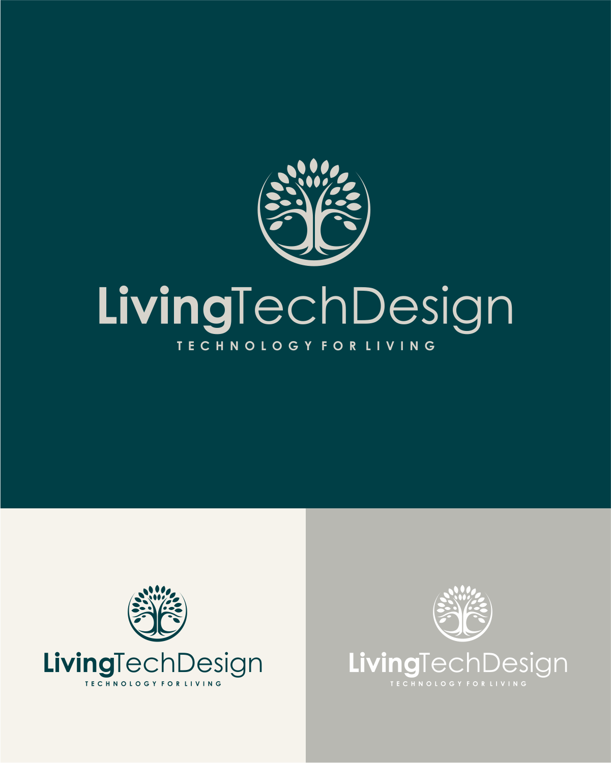 Logo Design by Deeone™ for Living Tech Designs | Design #37197892
