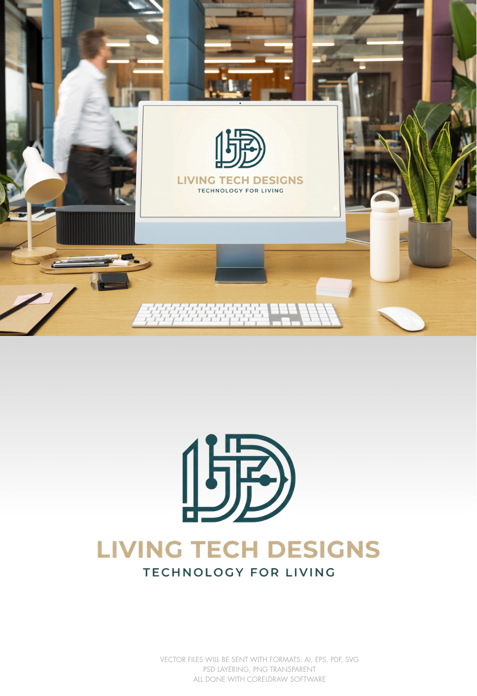 Logo Design by milan12 2 for Living Tech Designs | Design #37216402