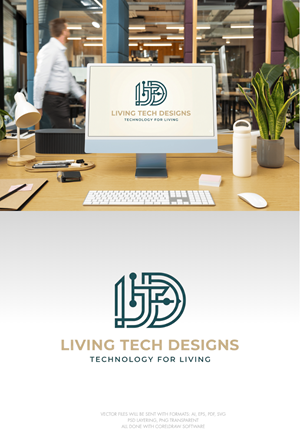 Logo Design by milan12 2 for Living Tech Designs | Design: #37216402