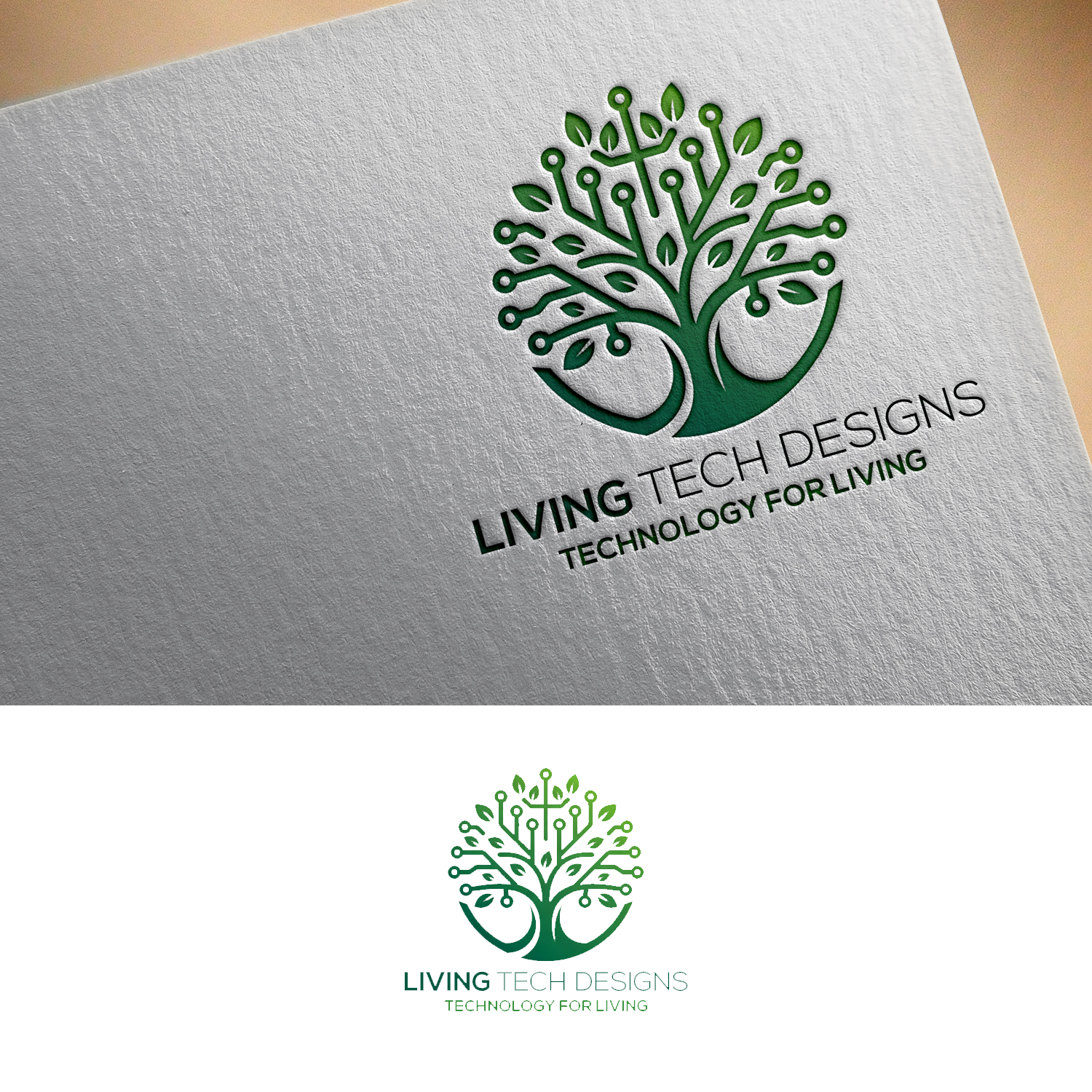 Logo Design by Mehedi100 for Living Tech Designs | Design #37194974