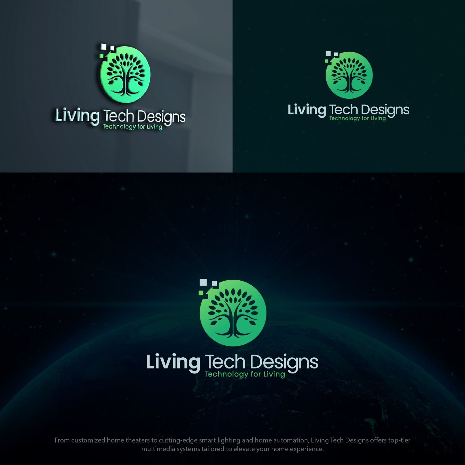 Logo-Design von 4tech services für Living Tech Designs | Design #37192505