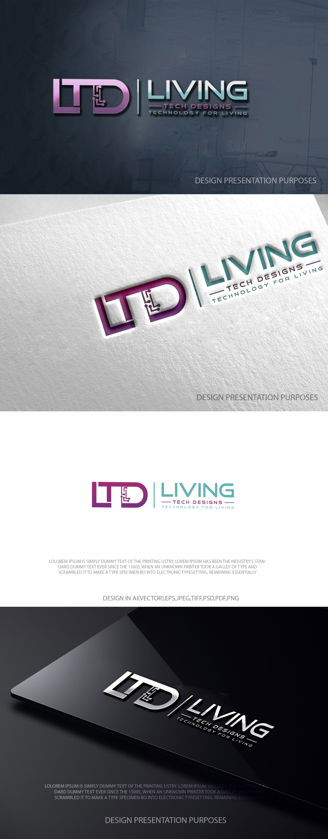 Logo Design by zebronicgraphic for Living Tech Designs | Design #37191819