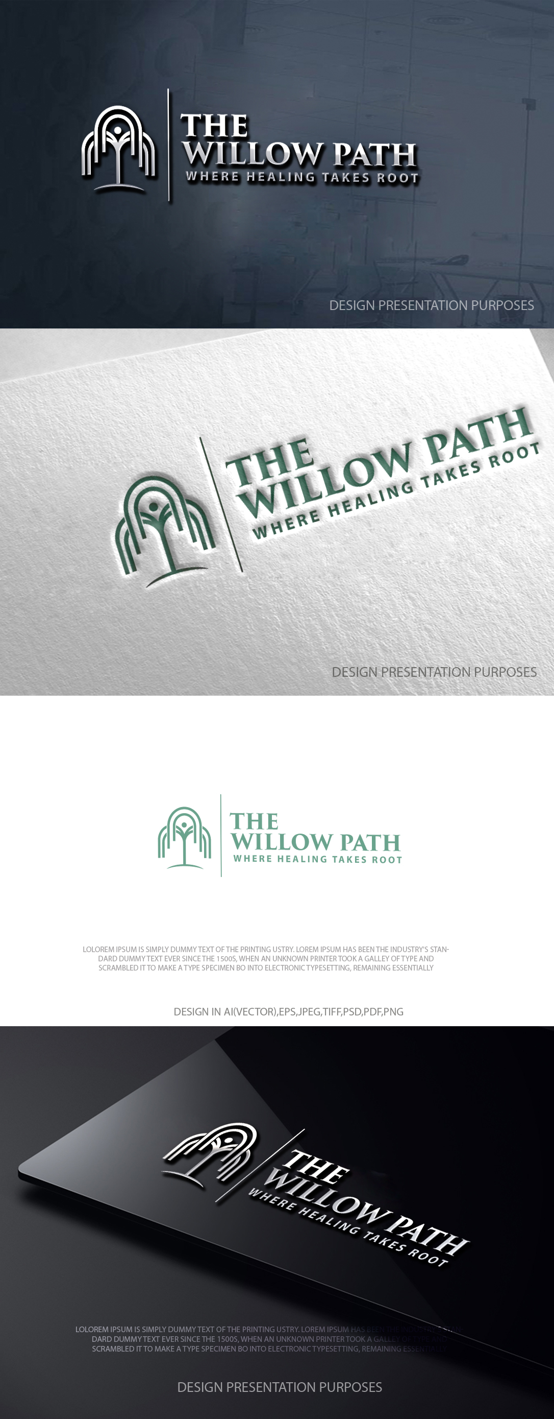 Logo Design by zebronicgraphic for The Willow Path | Design #37190834