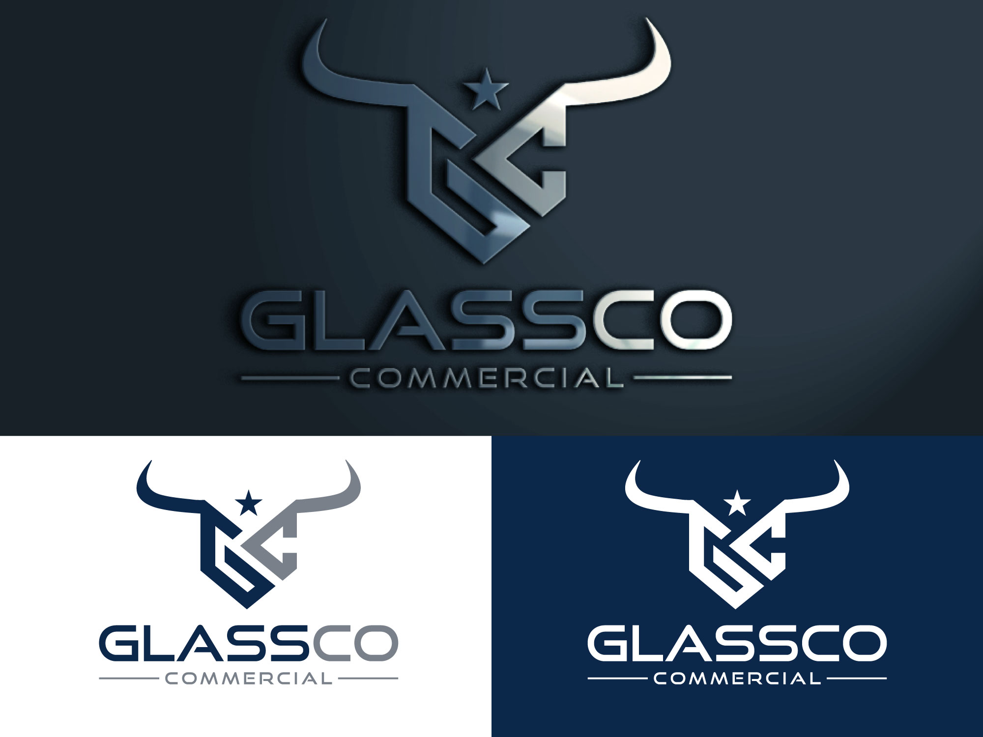 Logo Design by amran mollaa for GLASSCO COMMERICAL | Design #37198901
