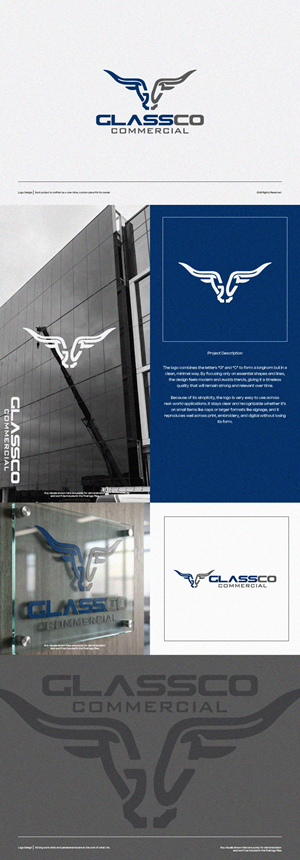 Logo-Design von Gol D Roger™ für GLASSCO COMMERICAL | Design: #37196098