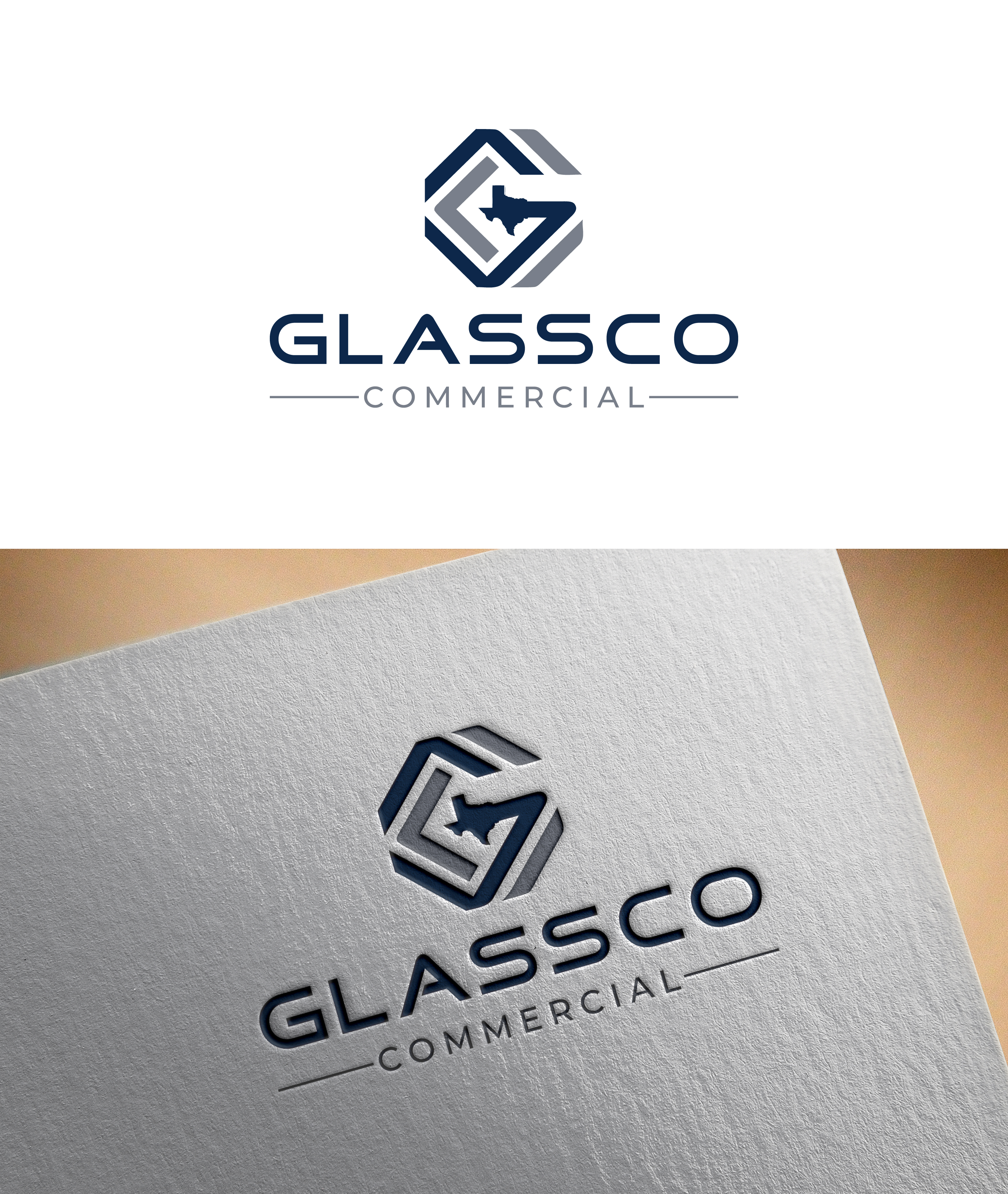 Logo Design by mafuz25 for GLASSCO COMMERICAL | Design #37209900