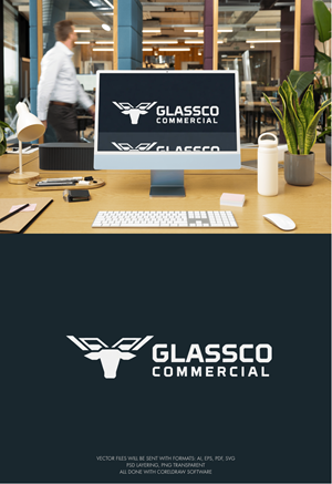 Logo Design by BEANDESIGN^_^ for GLASSCO COMMERICAL | Design: #37220245