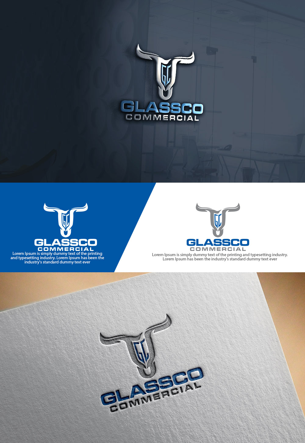 Logo Design by sulemani  creation for GLASSCO COMMERICAL | Design #37194559