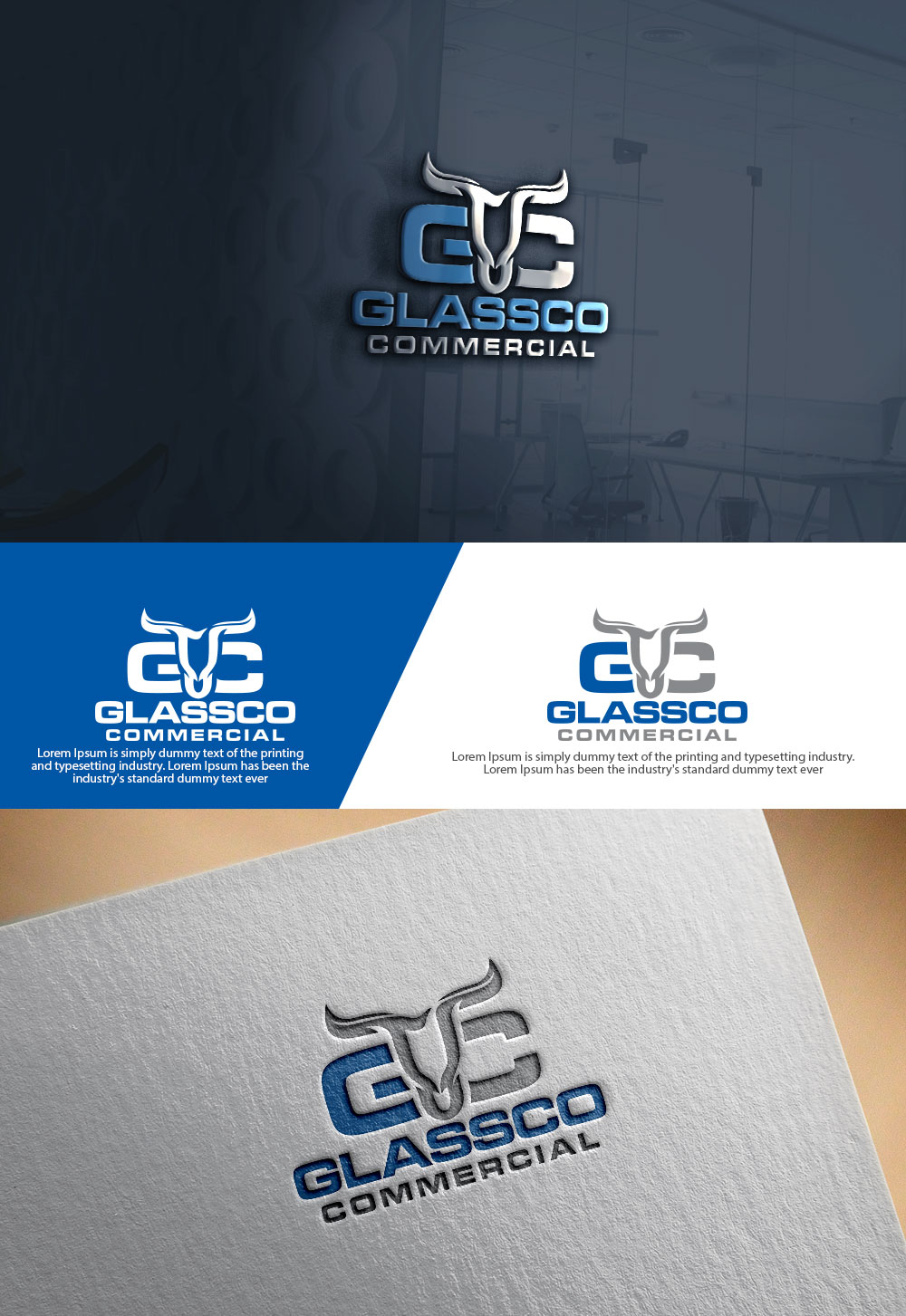 Logo Design by sulemani  creation for GLASSCO COMMERICAL | Design #37194560