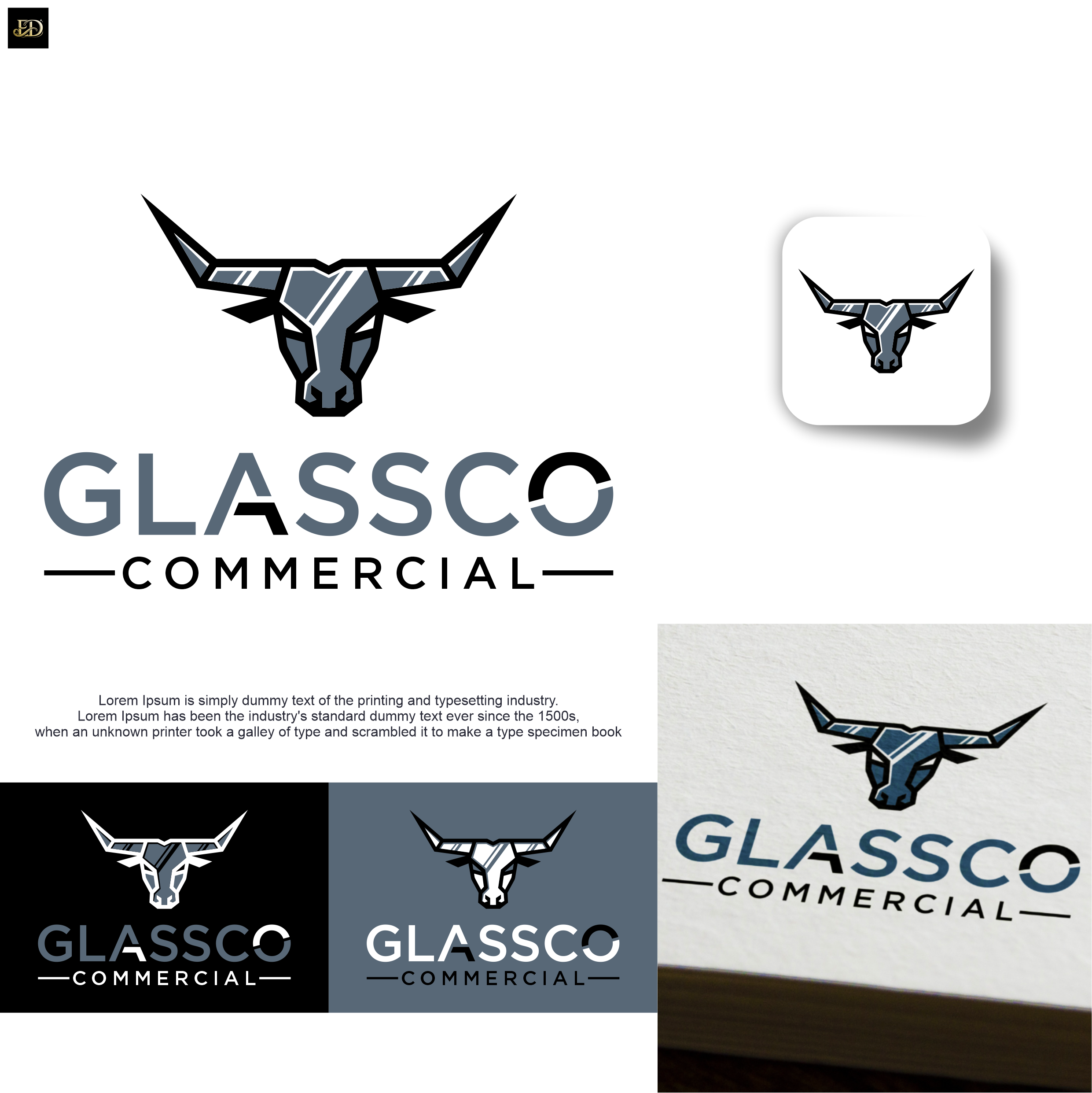Logo-Design von Eldmal für GLASSCO COMMERICAL | Design #37200767