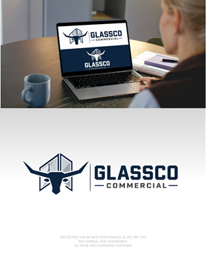Logo Design by milan12 2 for GLASSCO COMMERICAL | Design: #37220251