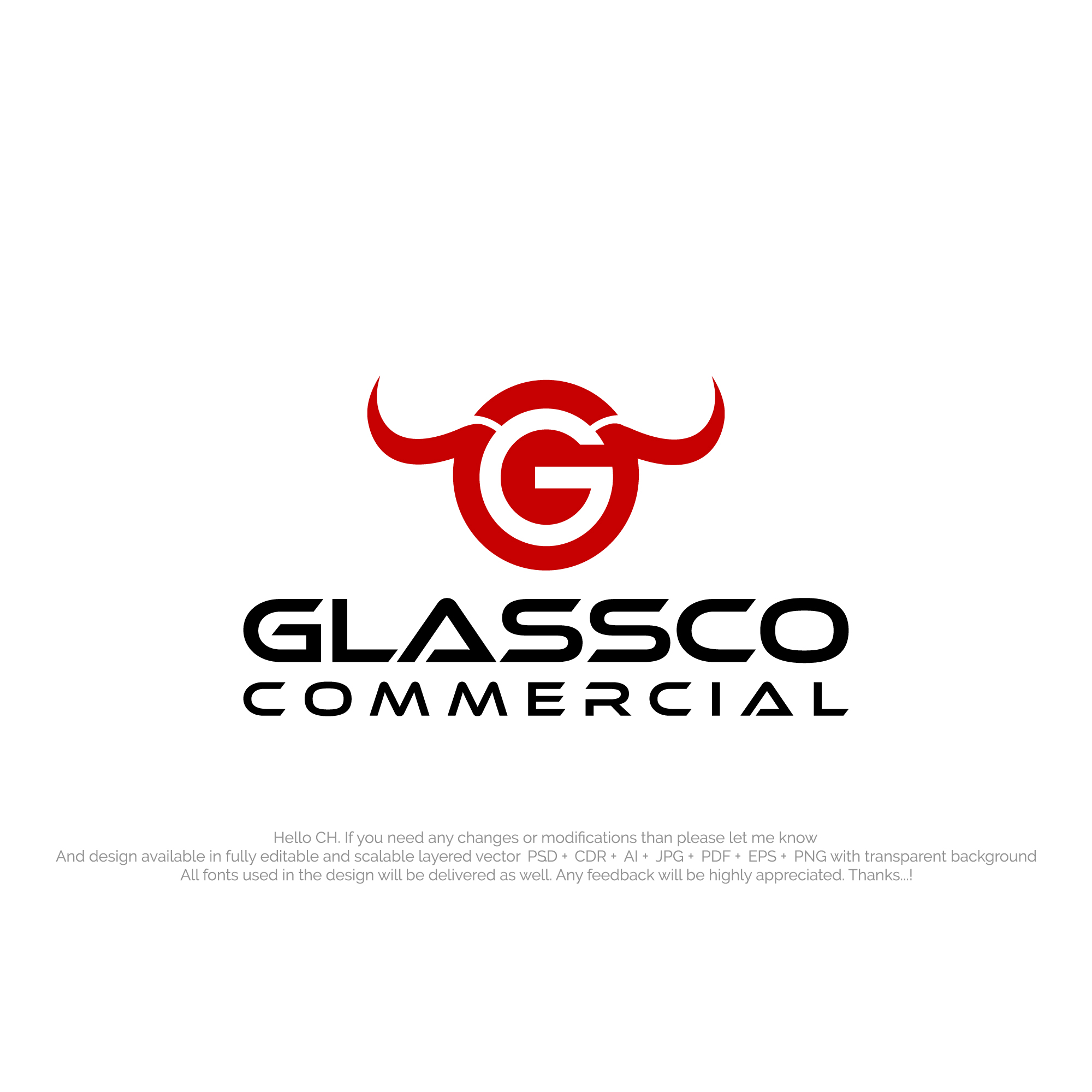 Logo-Design von NexaBrand für GLASSCO COMMERICAL | Design #37198352