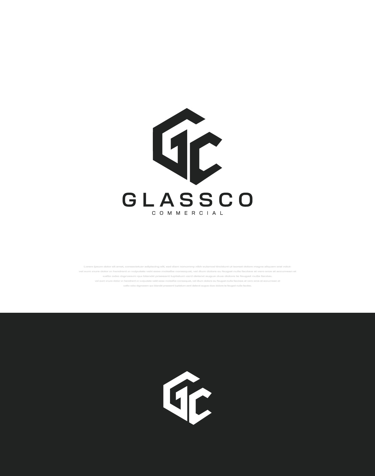 Logo Design by __Alom__ for GLASSCO COMMERICAL | Design #37198171