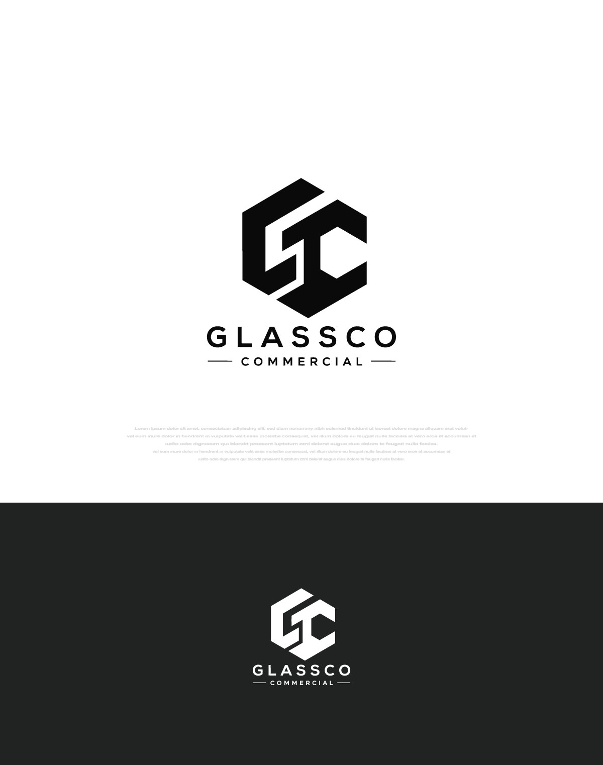 Logo Design by __Alom__ for GLASSCO COMMERICAL | Design #37198173