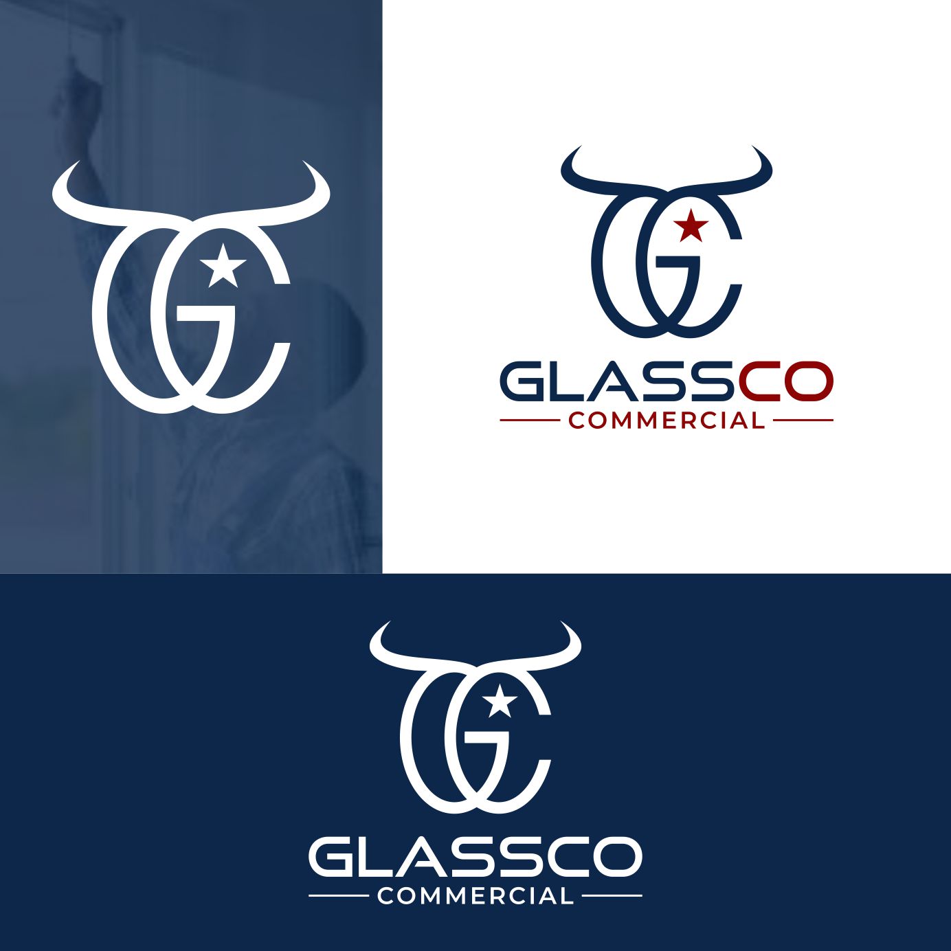 Logo Design by DuckOn for GLASSCO COMMERICAL | Design #37196302