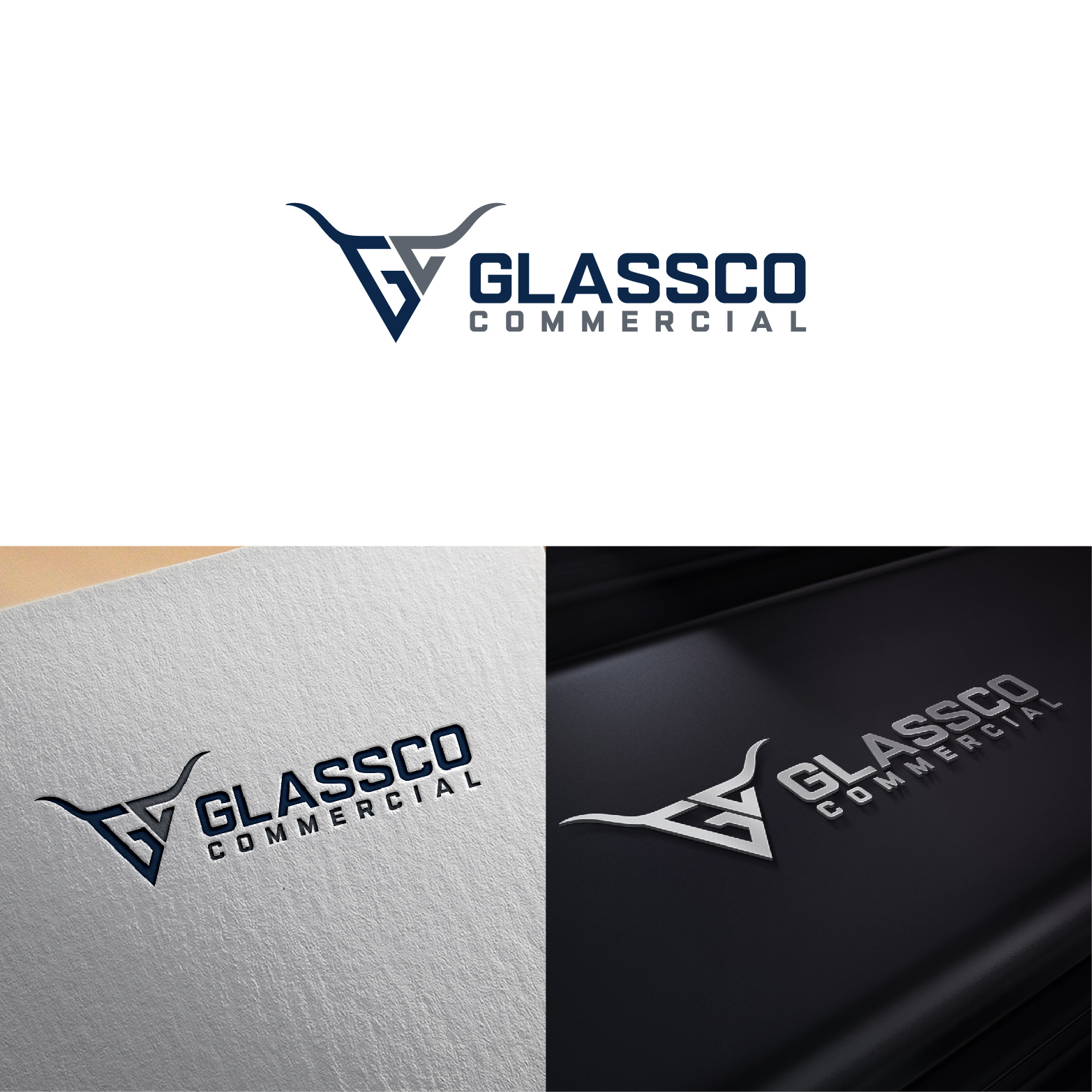 Logo Design by 4tech services for GLASSCO COMMERICAL | Design #37204883