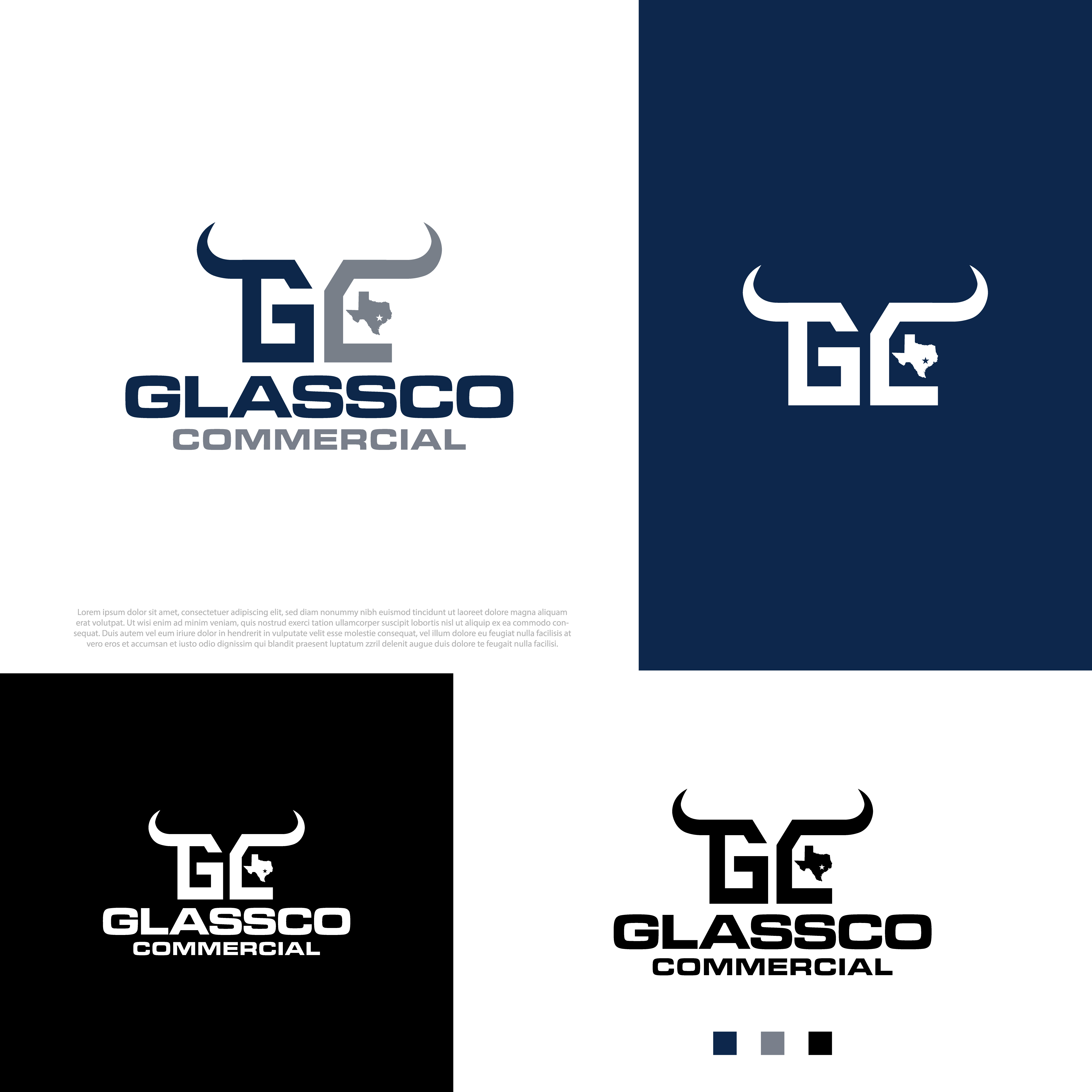 Logo Design by Arfa D for GLASSCO COMMERICAL | Design #37195345