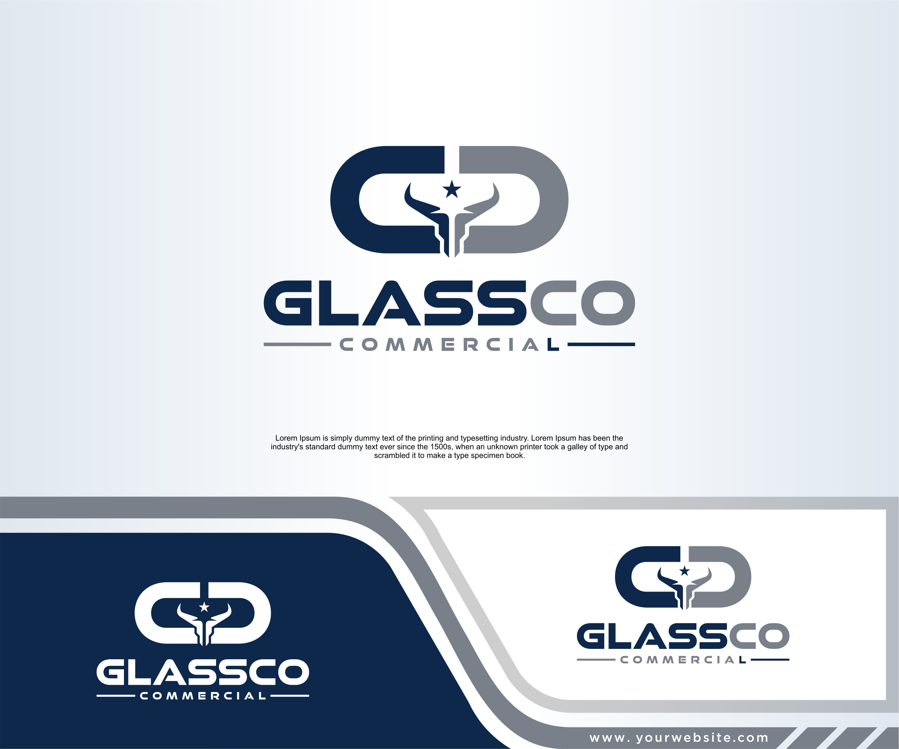 Logo Design by dobleh_creative for GLASSCO COMMERICAL | Design #37193873