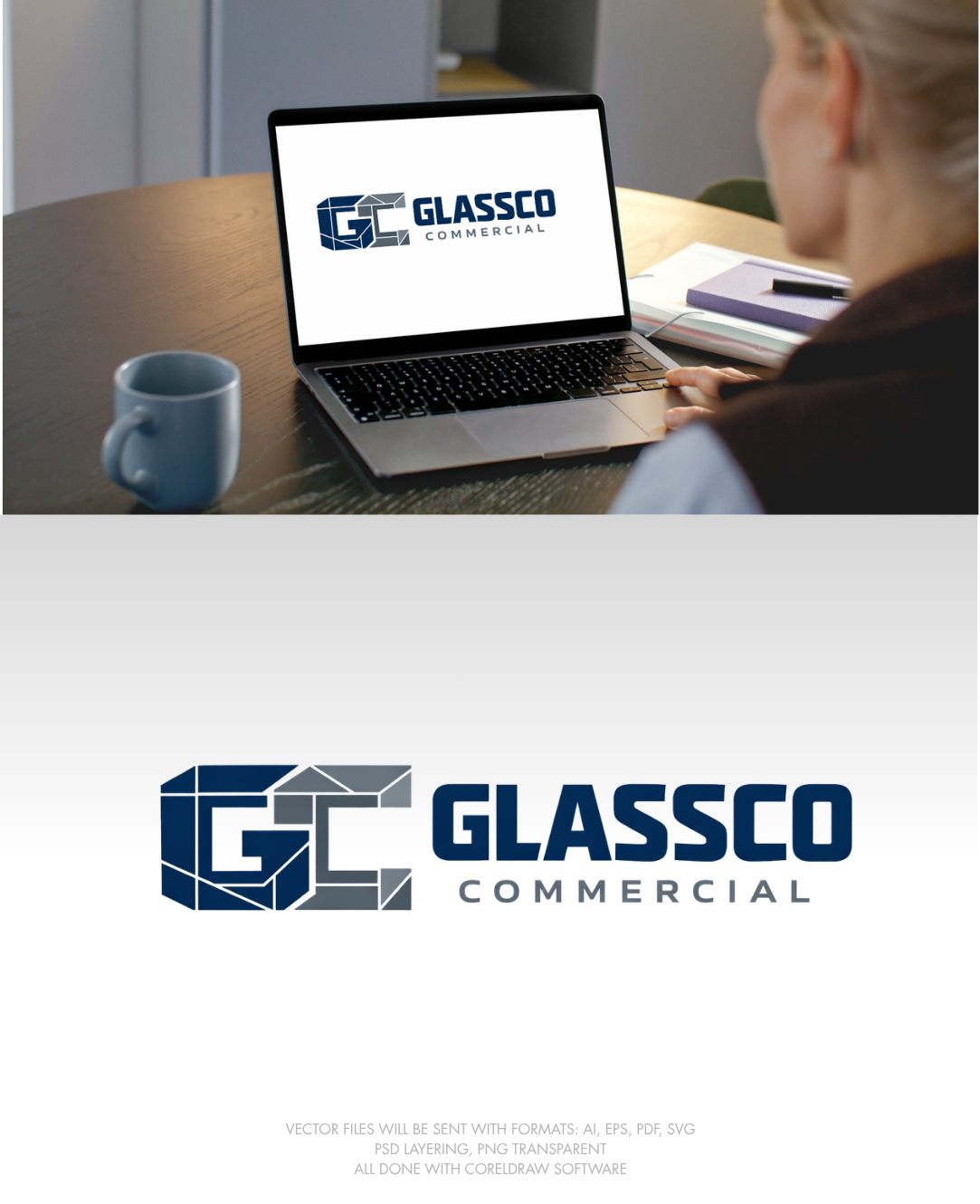 Logo Design by Kkanti for GLASSCO COMMERICAL | Design #37220240