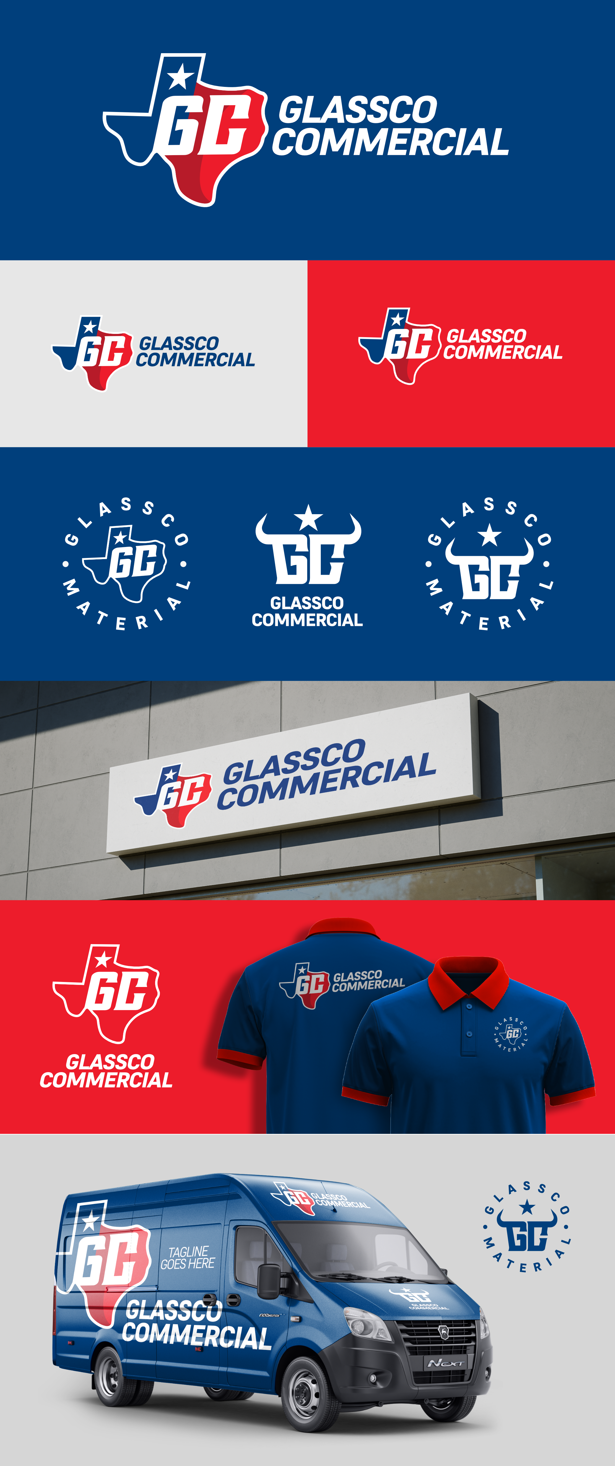 Logo Design by Jeff_Riadi for GLASSCO COMMERICAL | Design #37217460