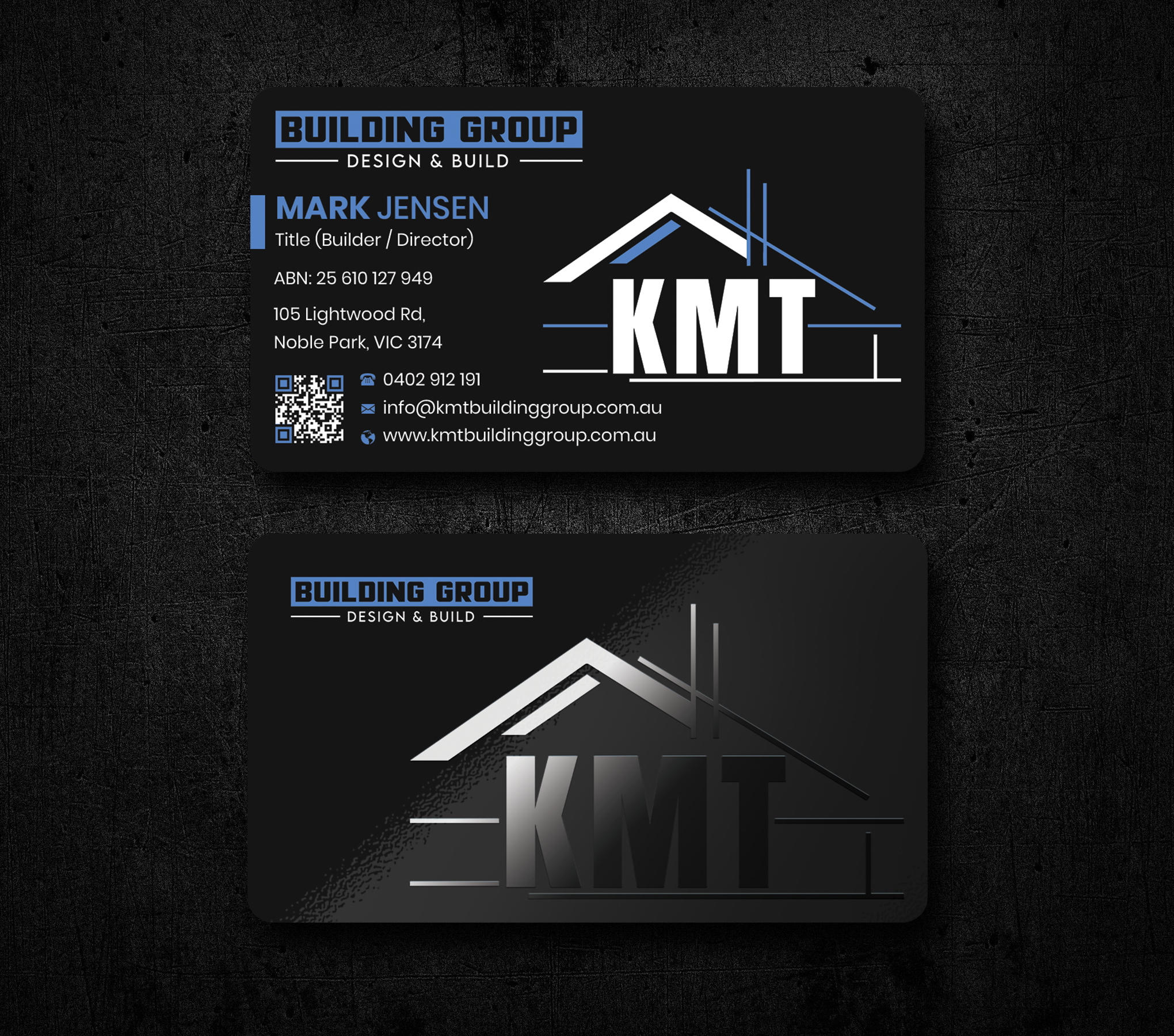 Diseño de Tarjeta de Presentación por Expert Bappy para KMT Building Group Pty Ltd | Diseño #37196075