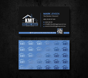 Diseño de Tarjeta de Presentación por Expert Bappy para KMT Building Group Pty Ltd | Diseño: #37196091