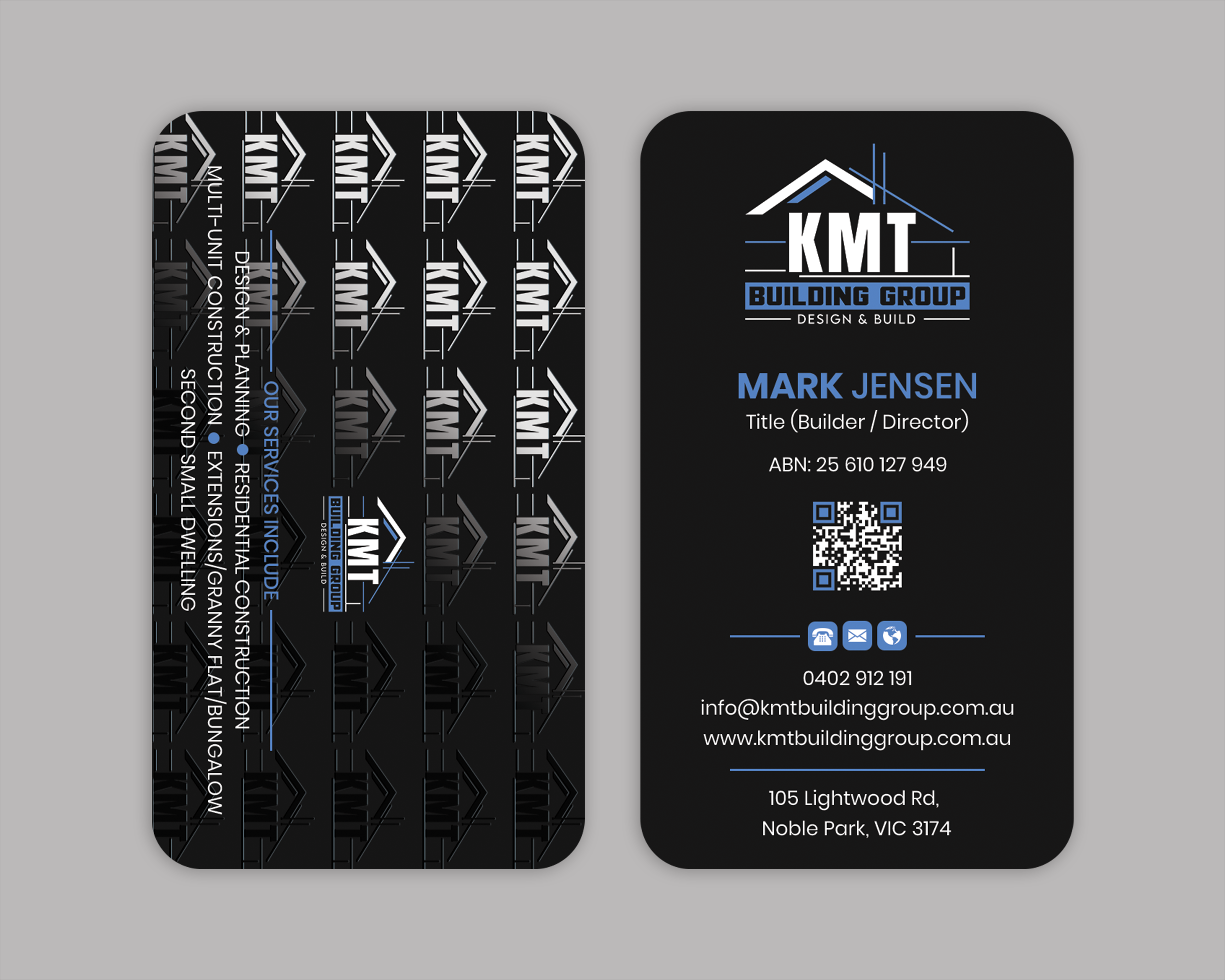 Business Card Design by Expert Bappy for KMT Building Group Pty Ltd | Design #37197706
