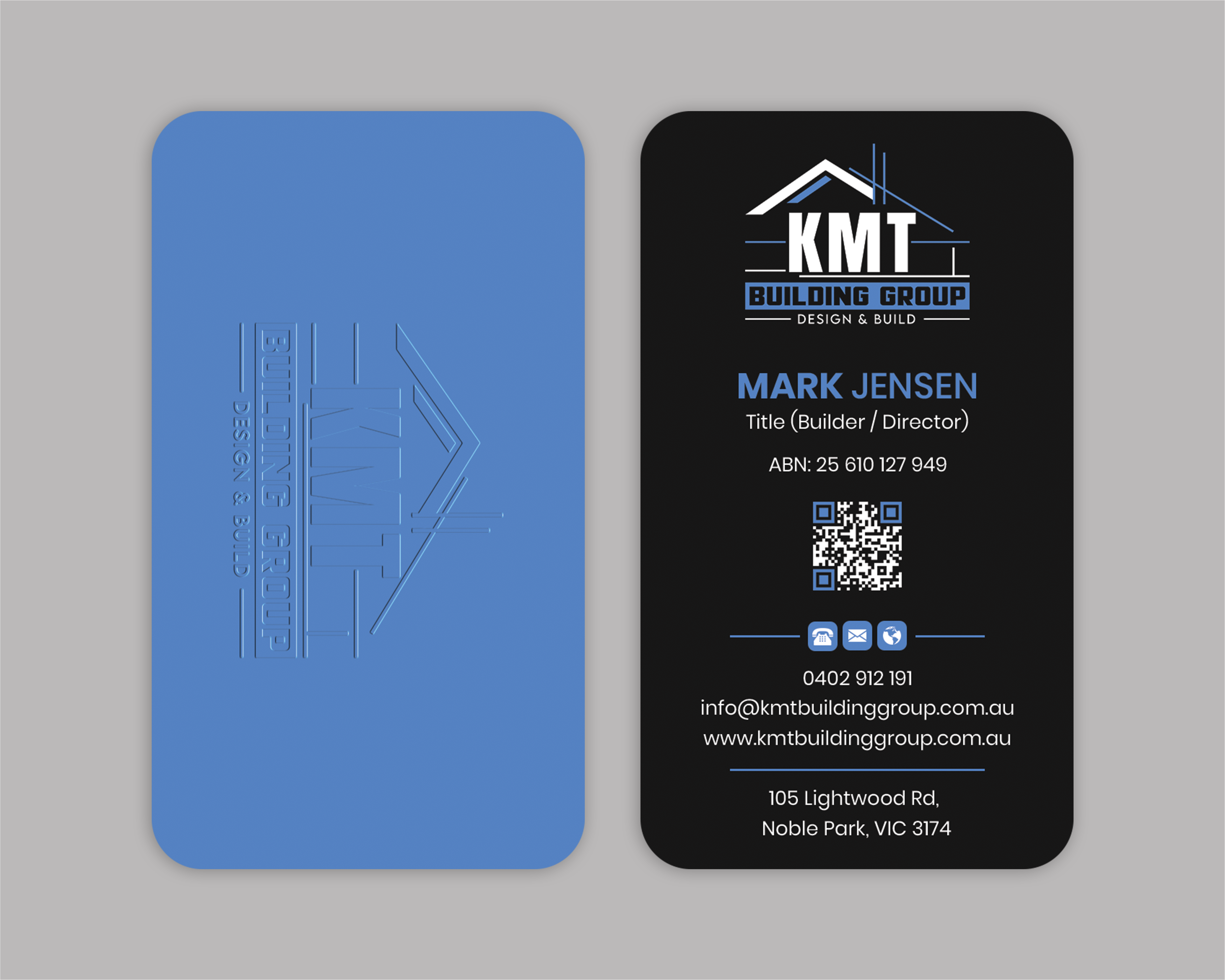 Business Card Design by Expert Bappy for KMT Building Group Pty Ltd | Design #37197707