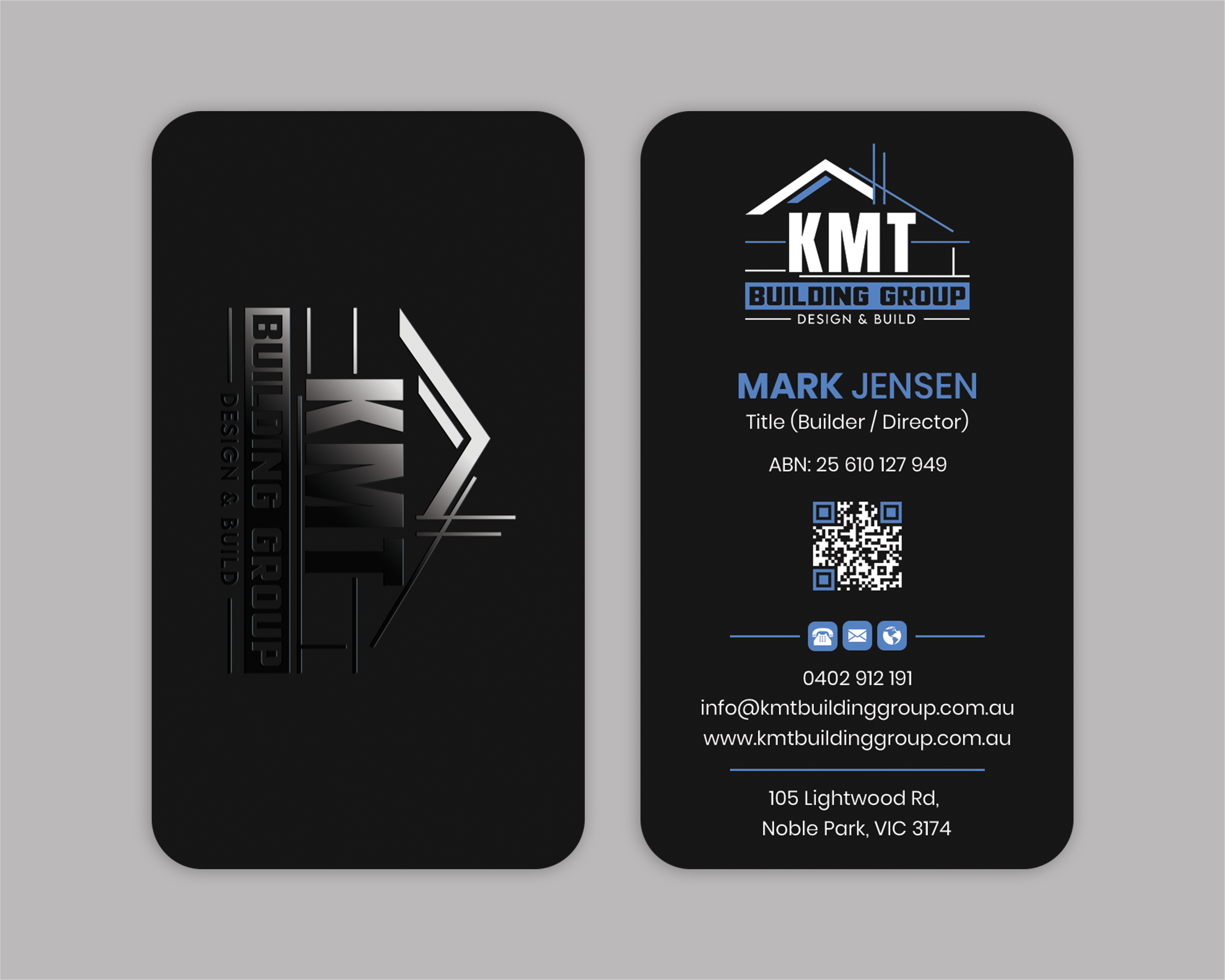 Business Card Design by Expert Bappy for KMT Building Group Pty Ltd | Design #37197714