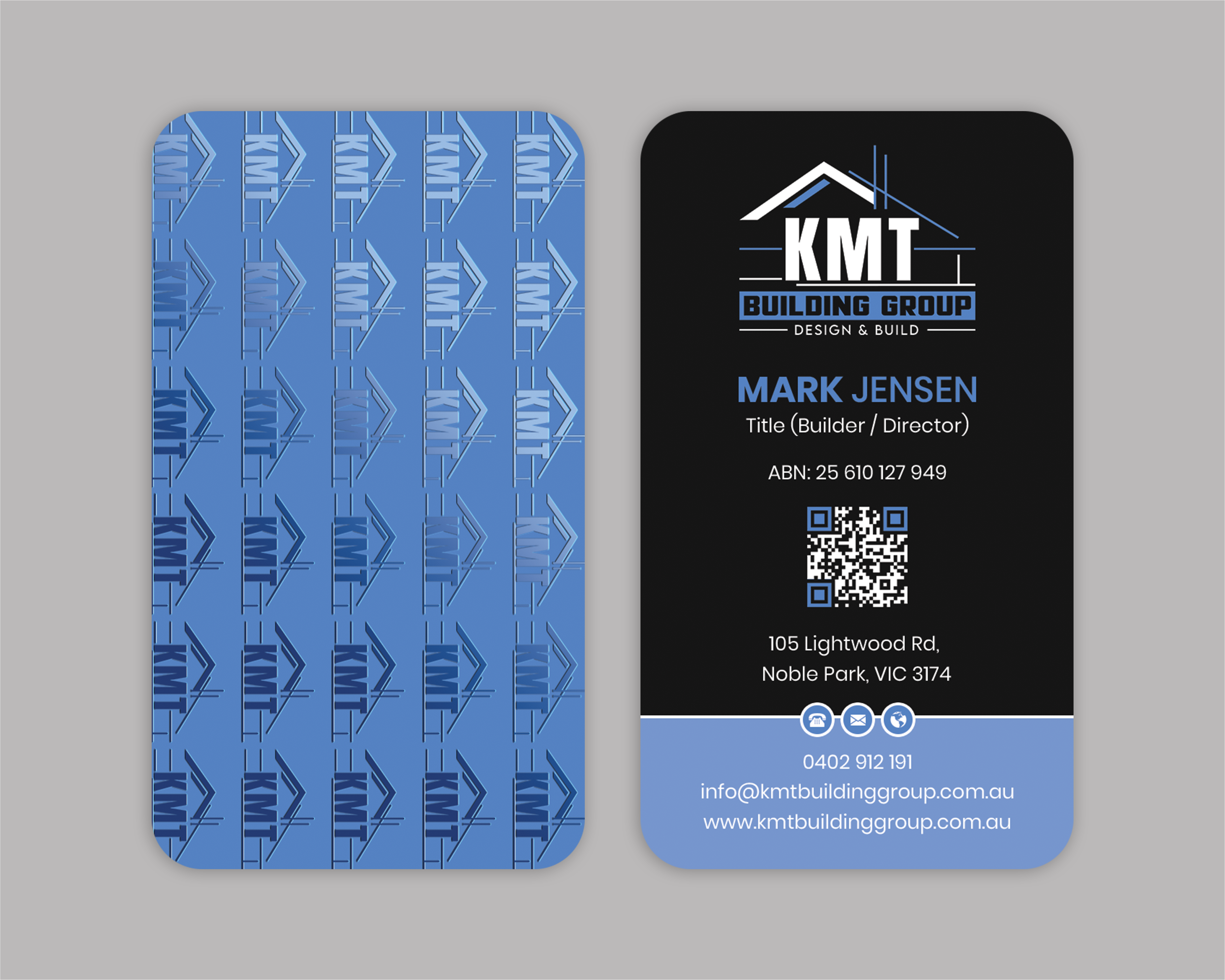 Business Card Design by Expert Bappy for KMT Building Group Pty Ltd | Design #37197741