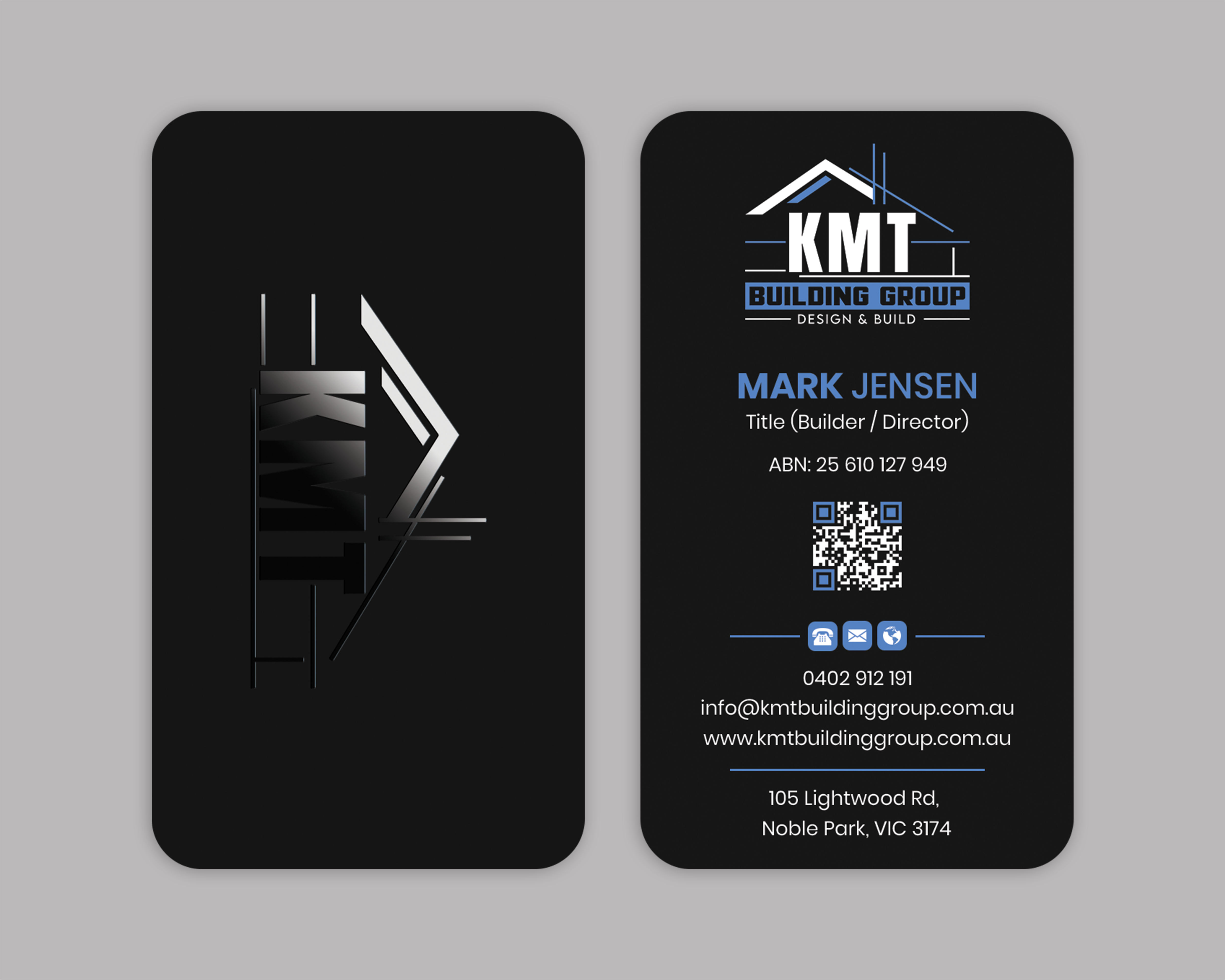 Business Card Design by Expert Bappy for KMT Building Group Pty Ltd | Design #37197750
