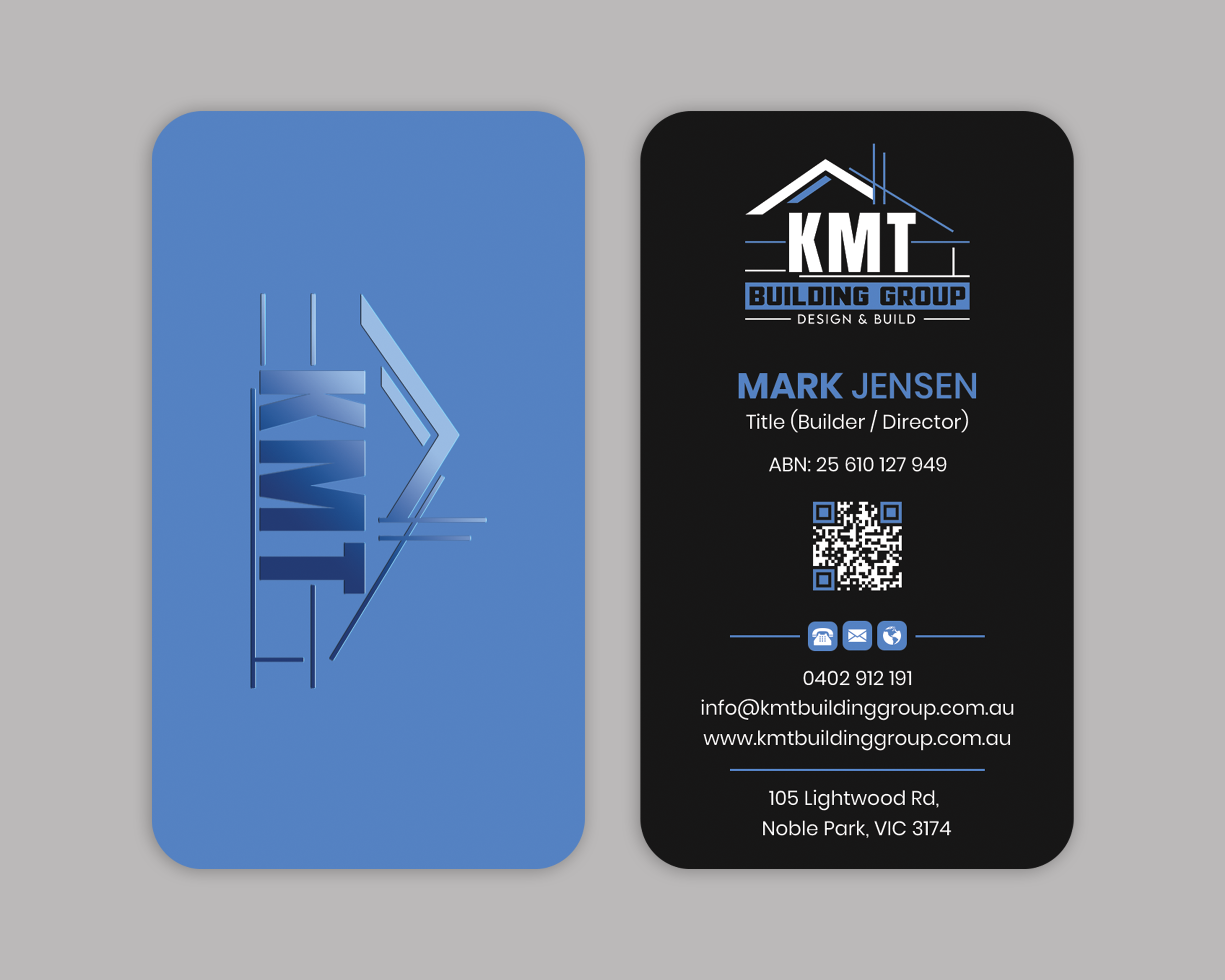 Diseño de Tarjeta de Presentación por Expert Bappy para KMT Building Group Pty Ltd | Diseño #37197751