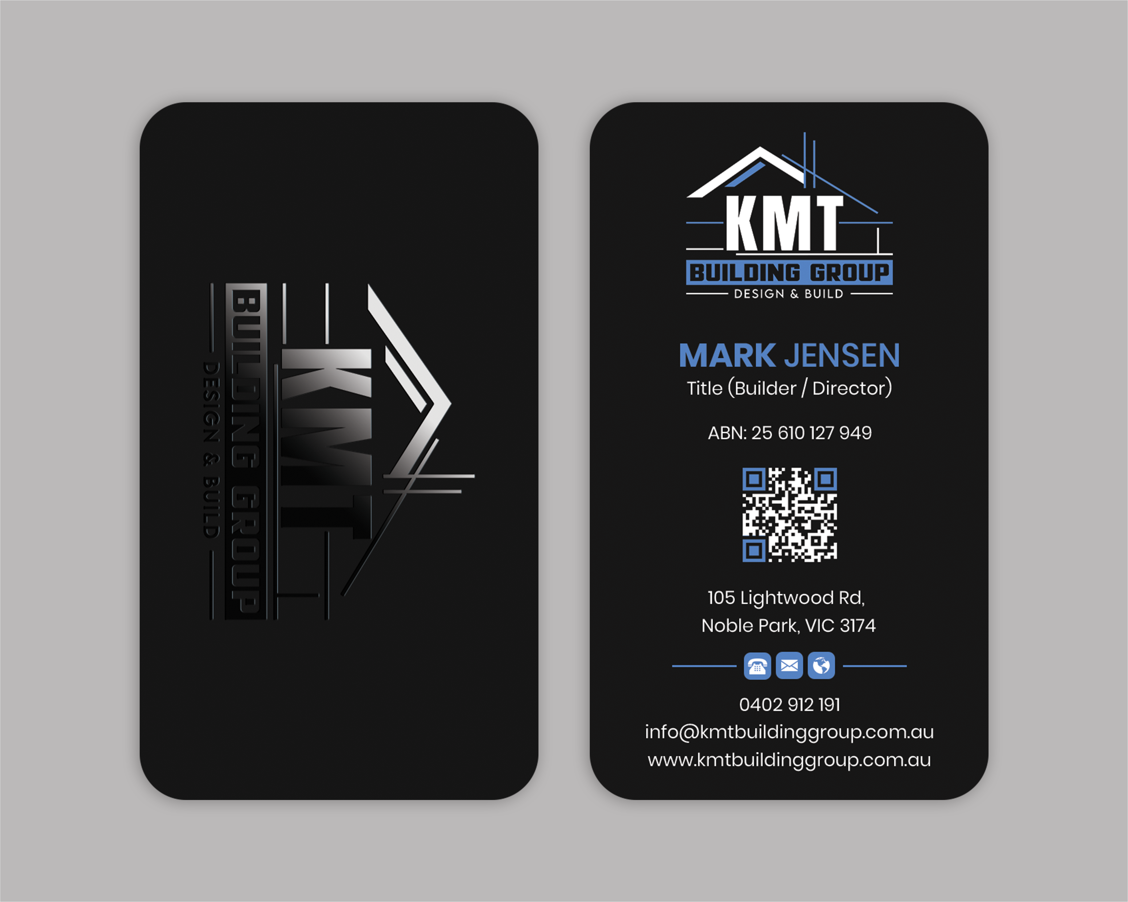 Business Card Design by Expert Bappy for KMT Building Group Pty Ltd | Design #37197779