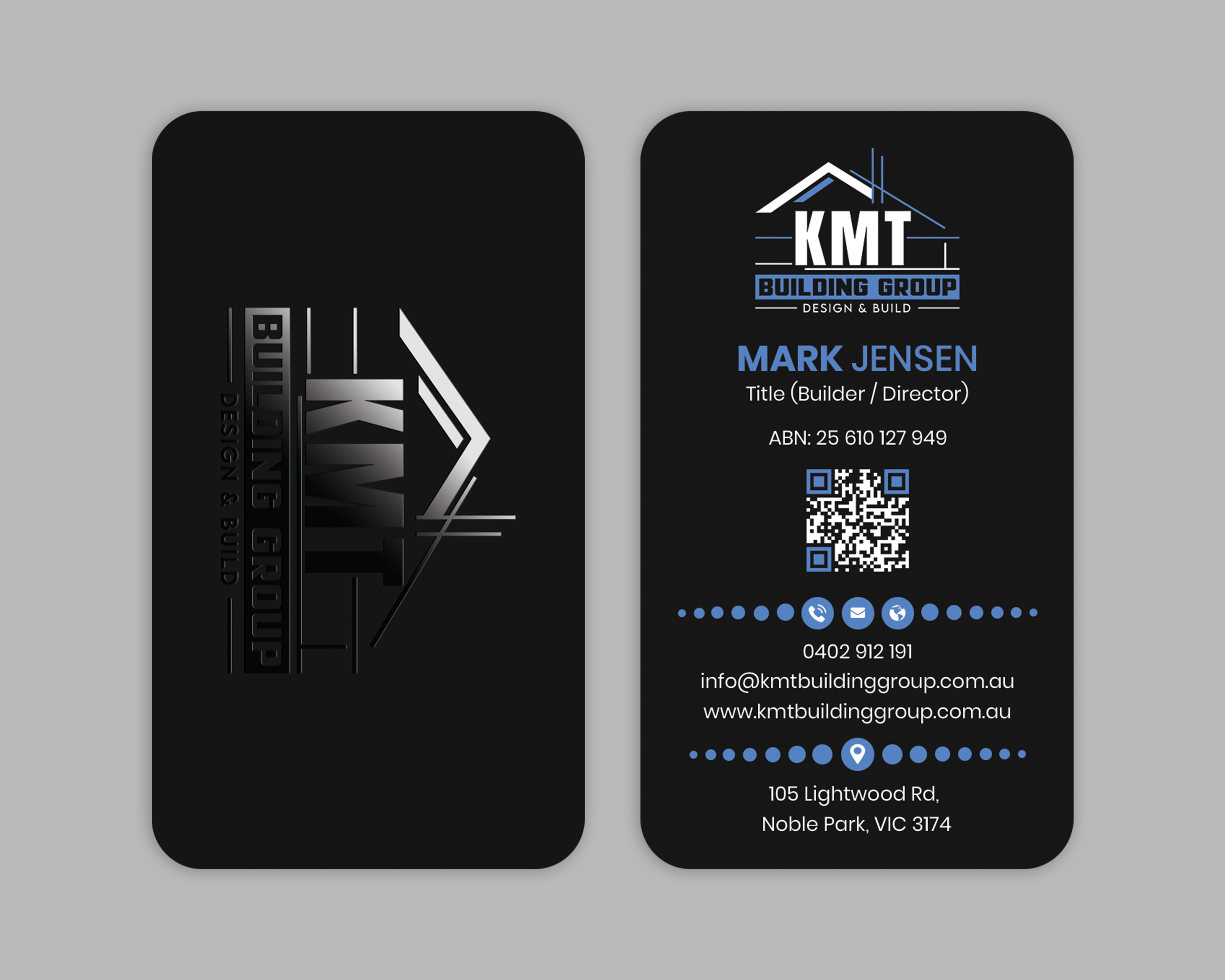 Business Card Design by Expert Bappy for KMT Building Group Pty Ltd | Design #37197780