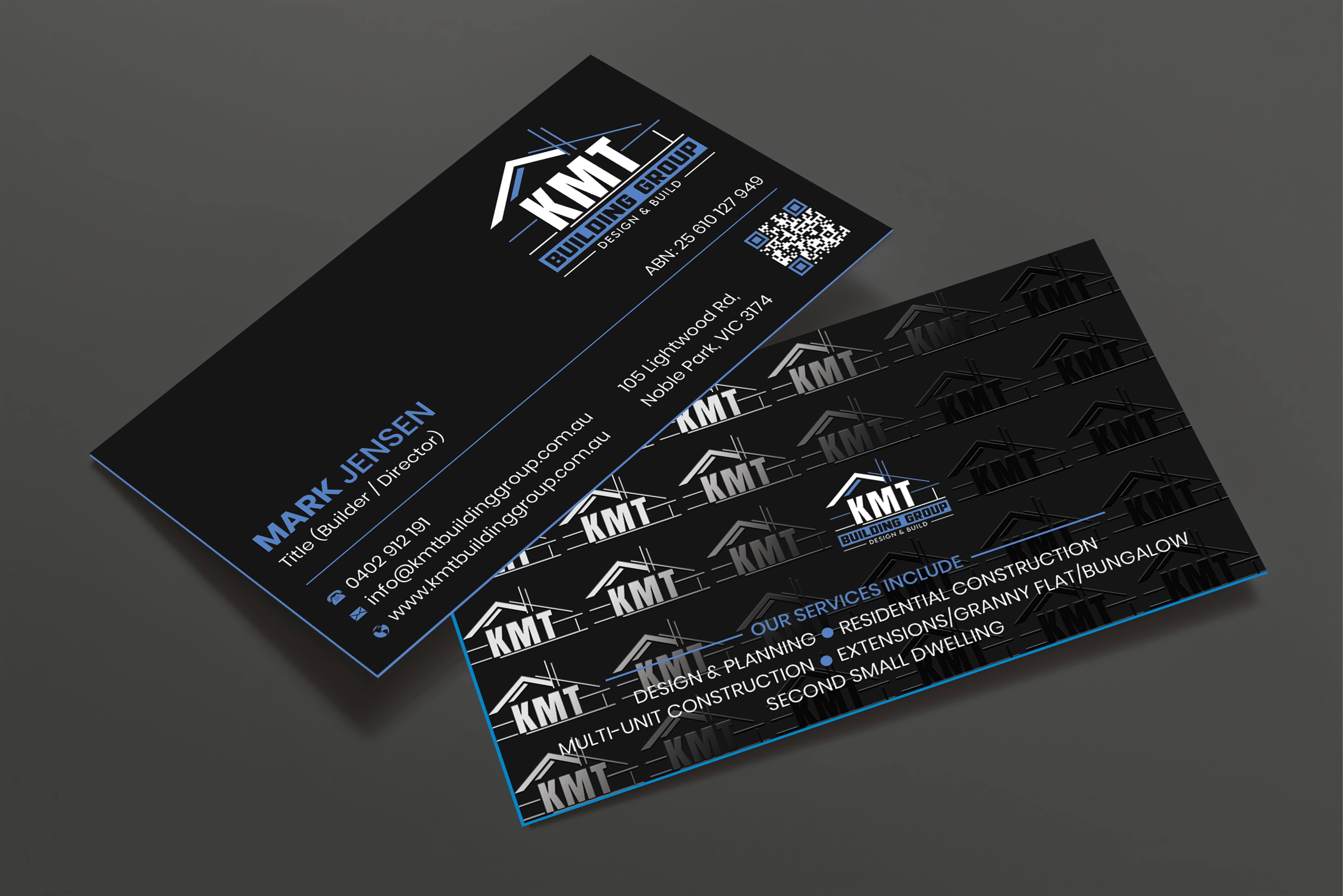 Business Card Design by Expert Bappy for KMT Building Group Pty Ltd | Design #37197806