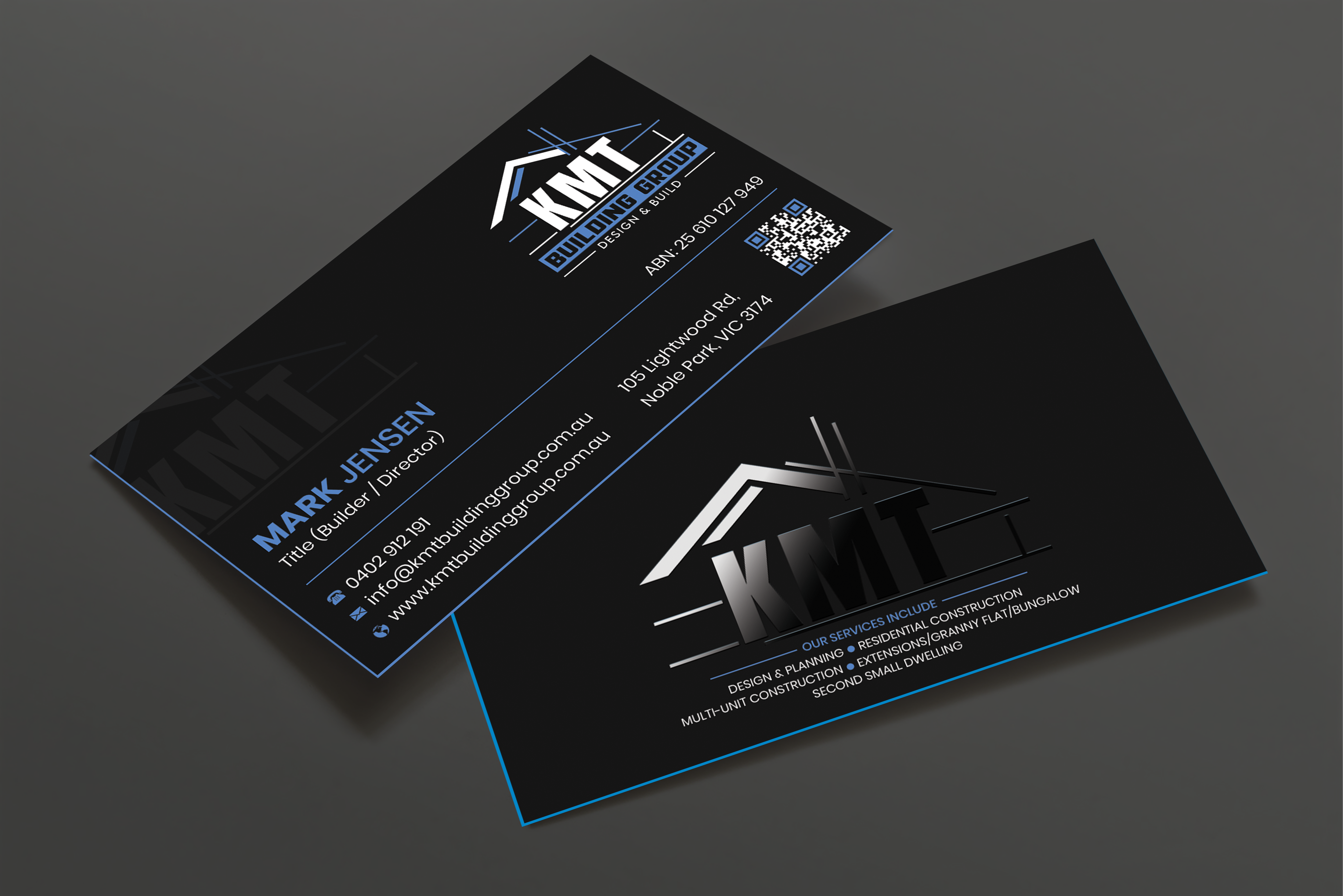 Diseño de Tarjeta de Presentación por Expert Bappy para KMT Building Group Pty Ltd | Diseño #37197807