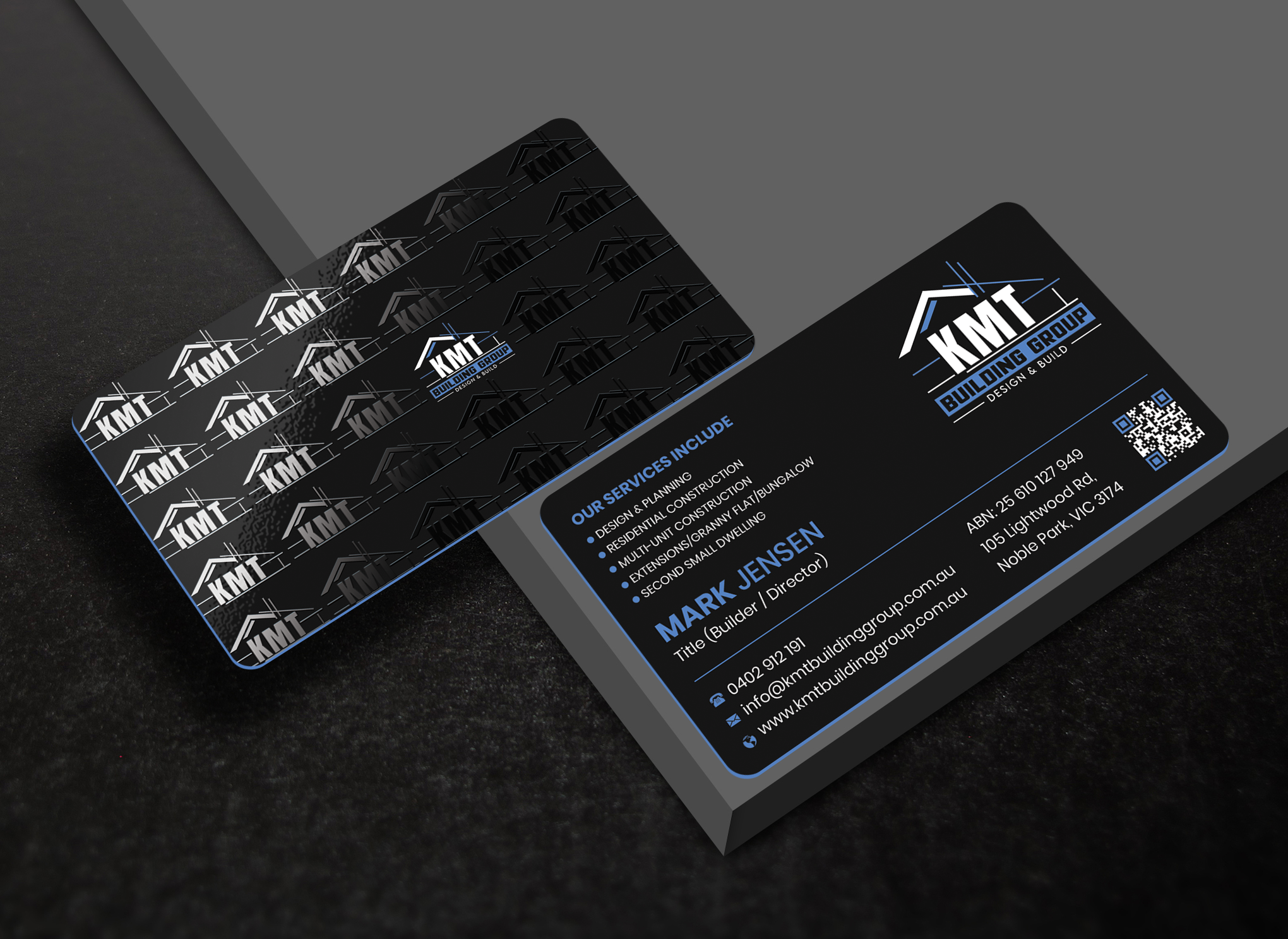 Diseño de Tarjeta de Presentación por Expert Bappy para KMT Building Group Pty Ltd | Diseño #37198023