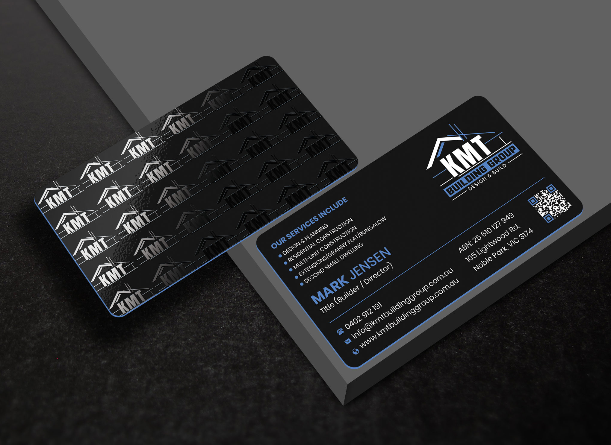 Diseño de Tarjeta de Presentación por Expert Bappy para KMT Building Group Pty Ltd | Diseño #37198024