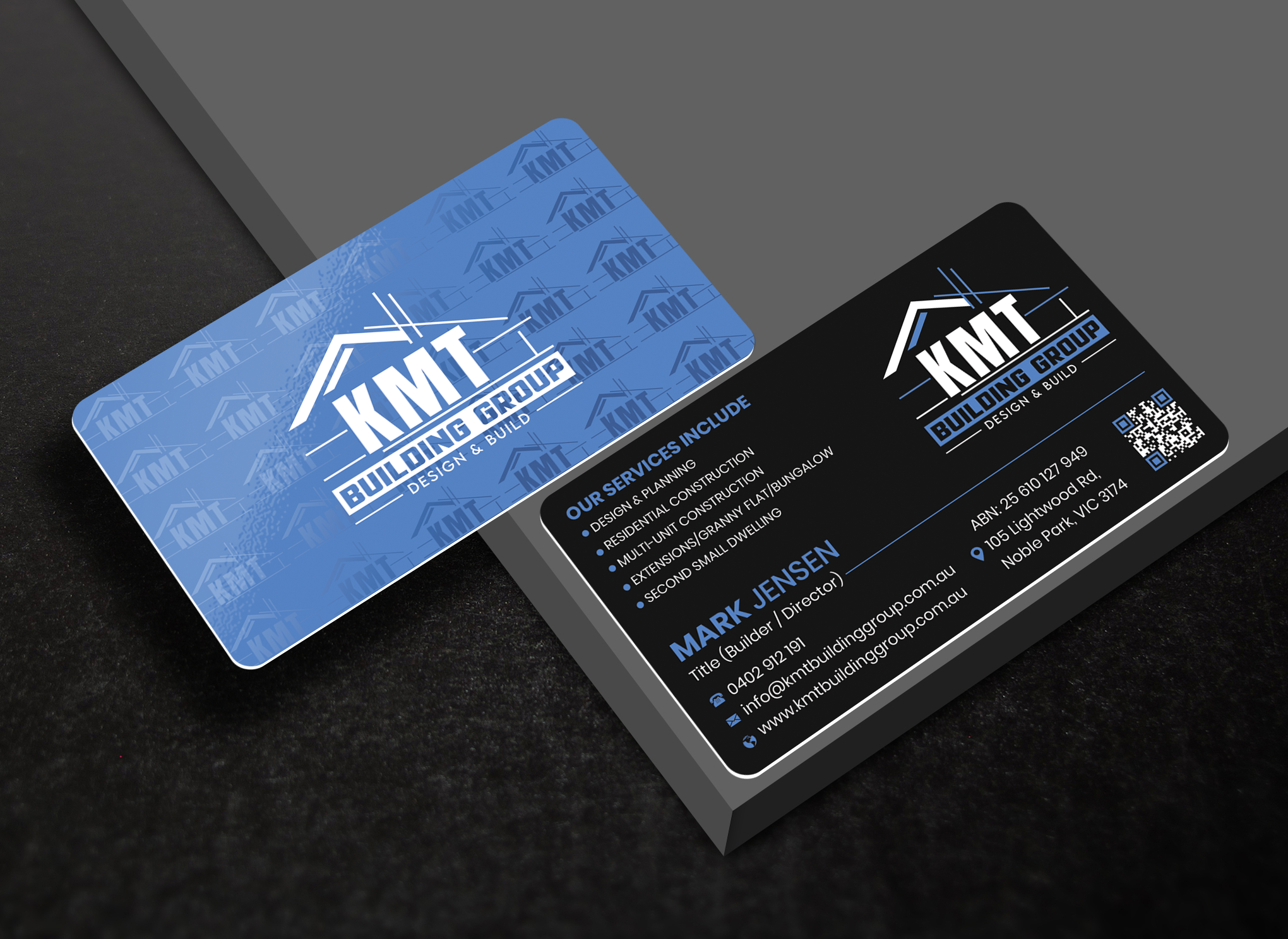 Diseño de Tarjeta de Presentación por Expert Bappy para KMT Building Group Pty Ltd | Diseño #37198047