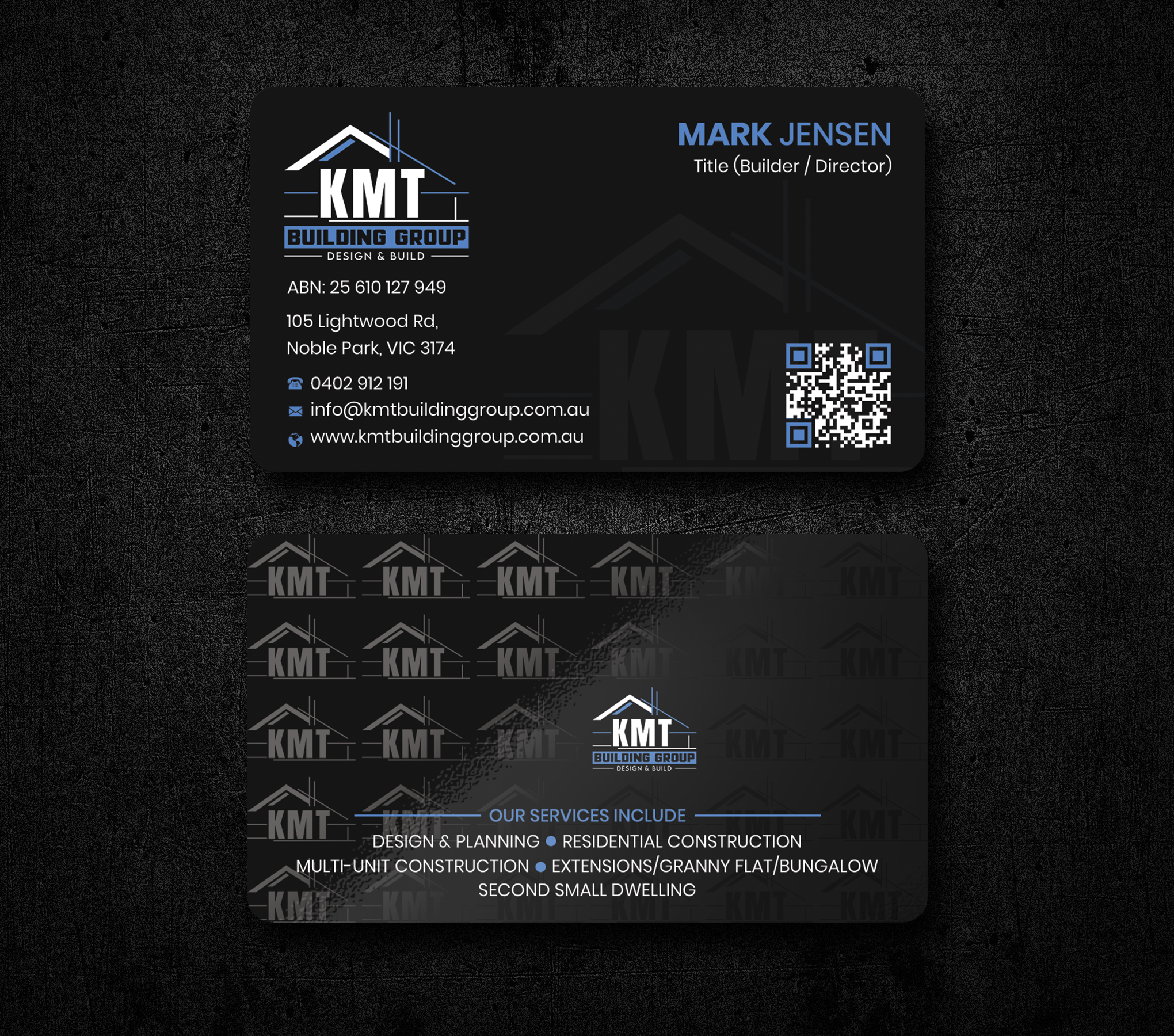 Diseño de Tarjeta de Presentación por Expert Bappy para KMT Building Group Pty Ltd | Diseño #37198328