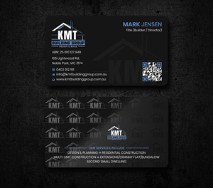 Diseño de Tarjeta de Presentación por Expert Bappy para KMT Building Group Pty Ltd | Diseño: #37198328