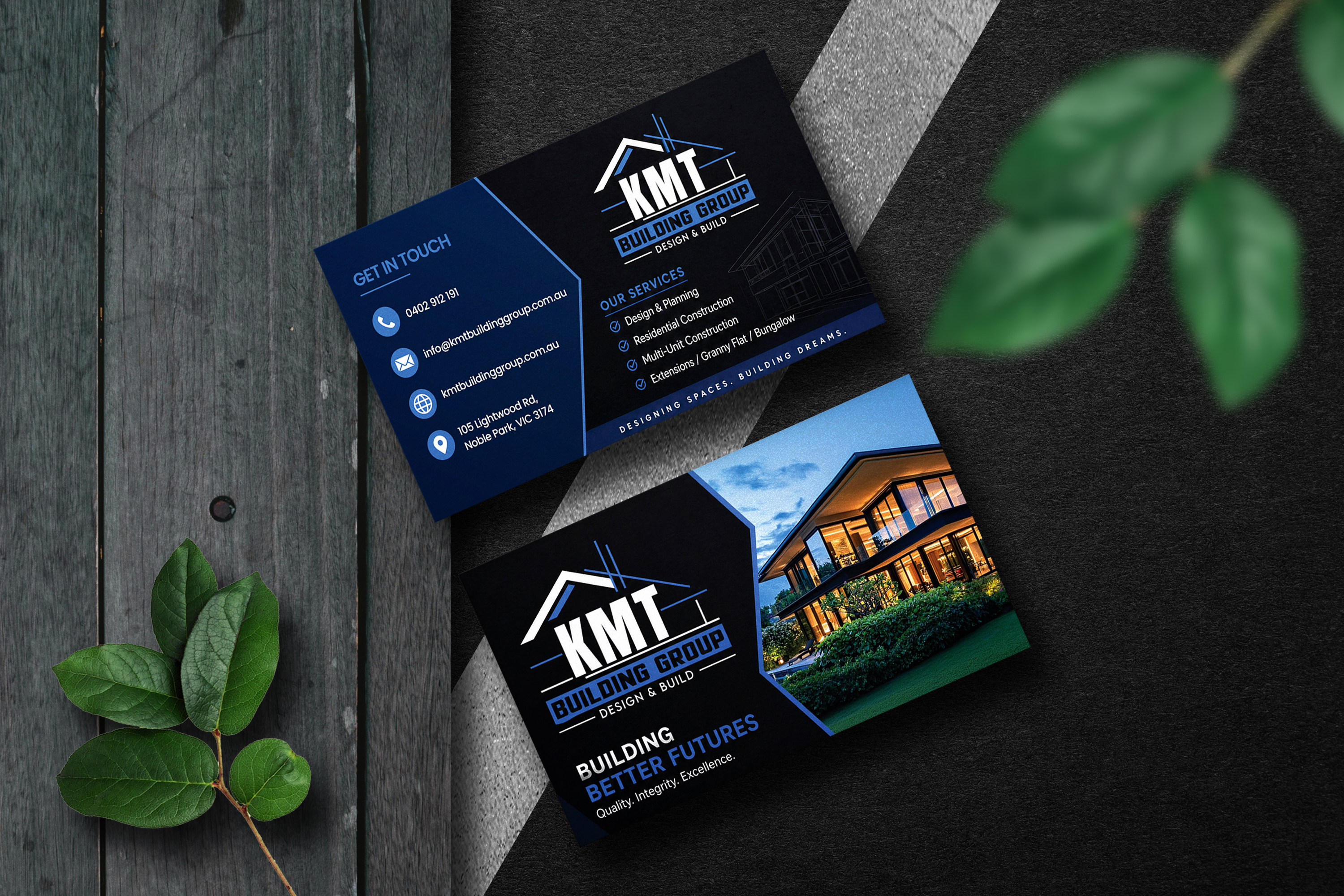 Diseño de Tarjeta de Presentación por Designz Zone para KMT Building Group Pty Ltd | Diseño #37196018