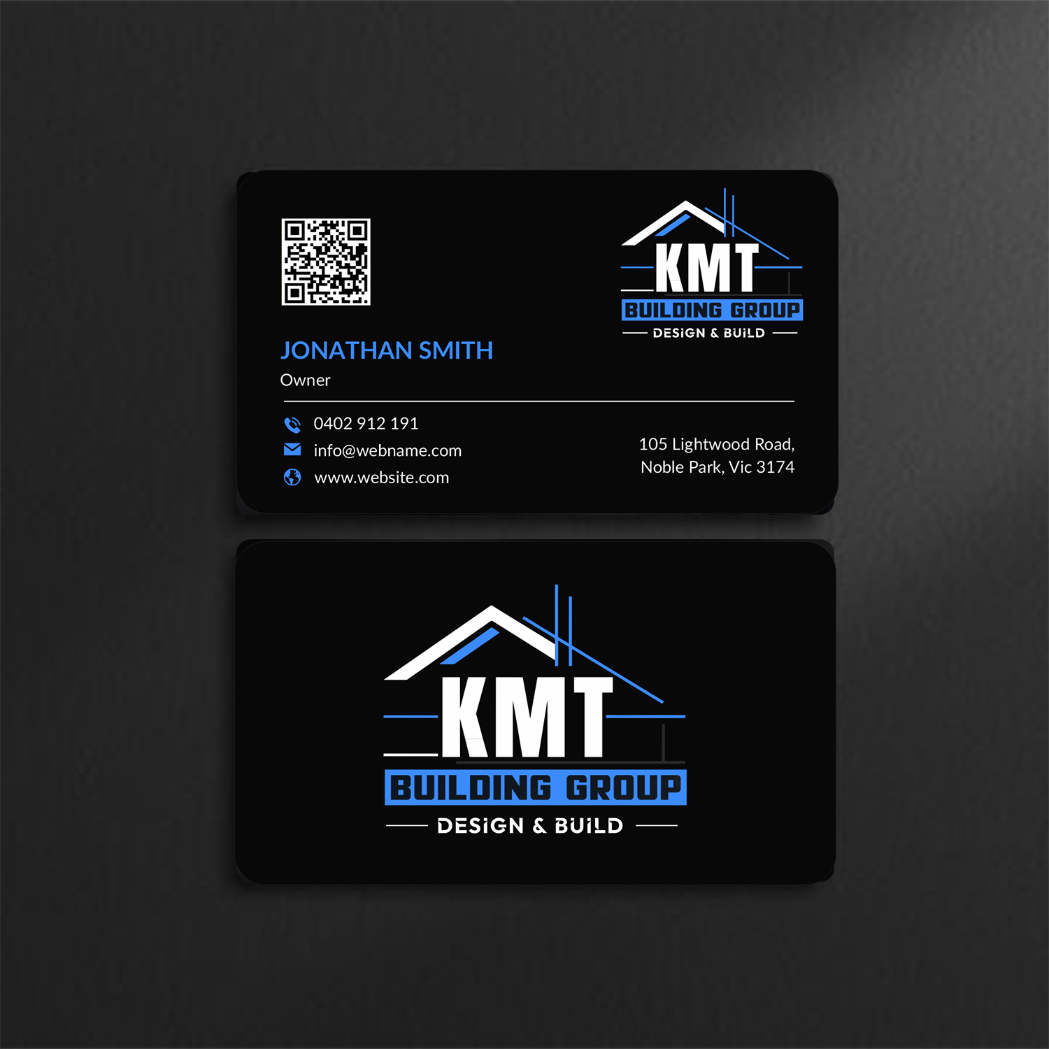 Diseño de Tarjeta de Presentación por JS Desiger para KMT Building Group Pty Ltd | Diseño #37195711