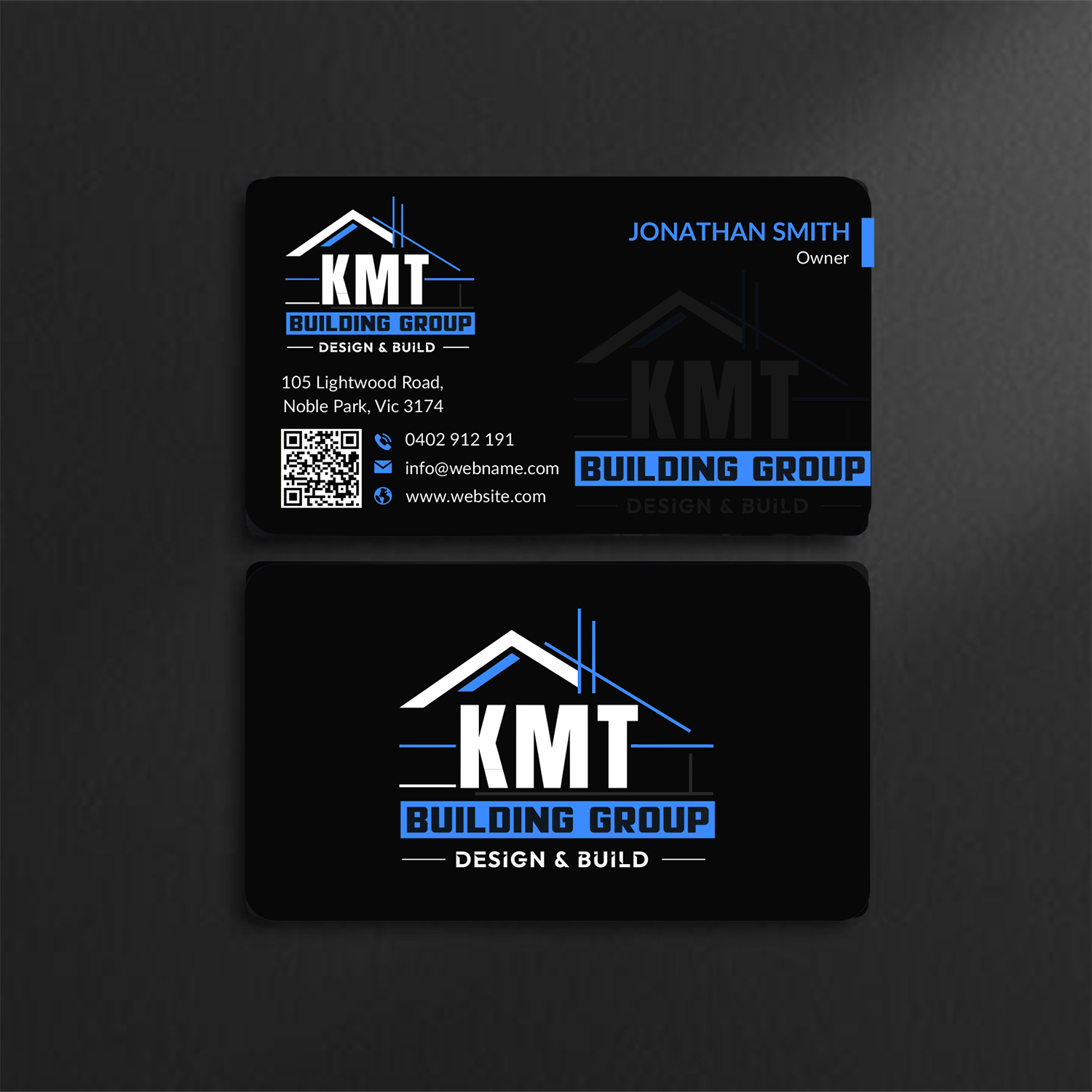 Diseño de Tarjeta de Presentación por JS Desiger para KMT Building Group Pty Ltd | Diseño #37195721