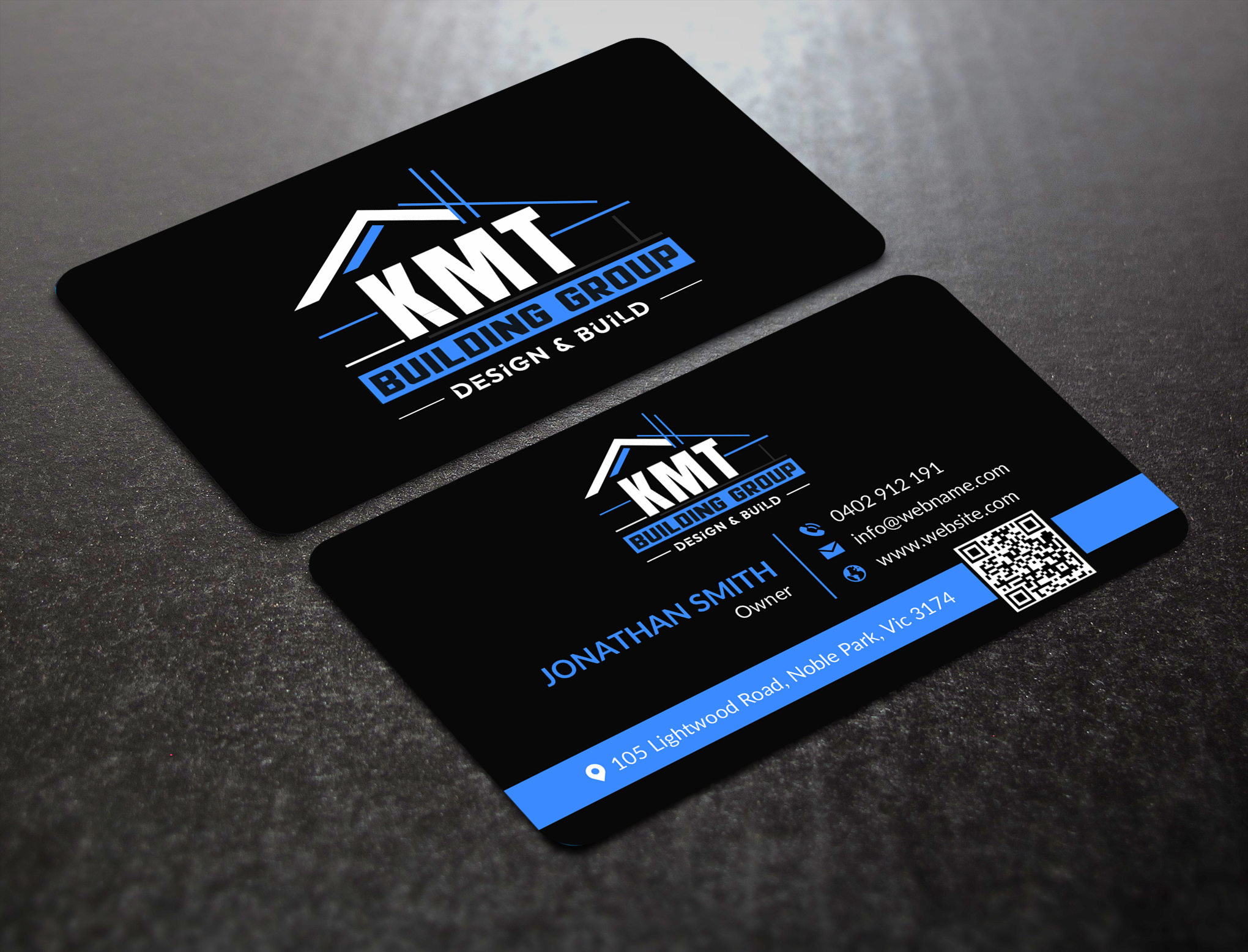 Diseño de Tarjeta de Presentación por JS Desiger para KMT Building Group Pty Ltd | Diseño #37195767